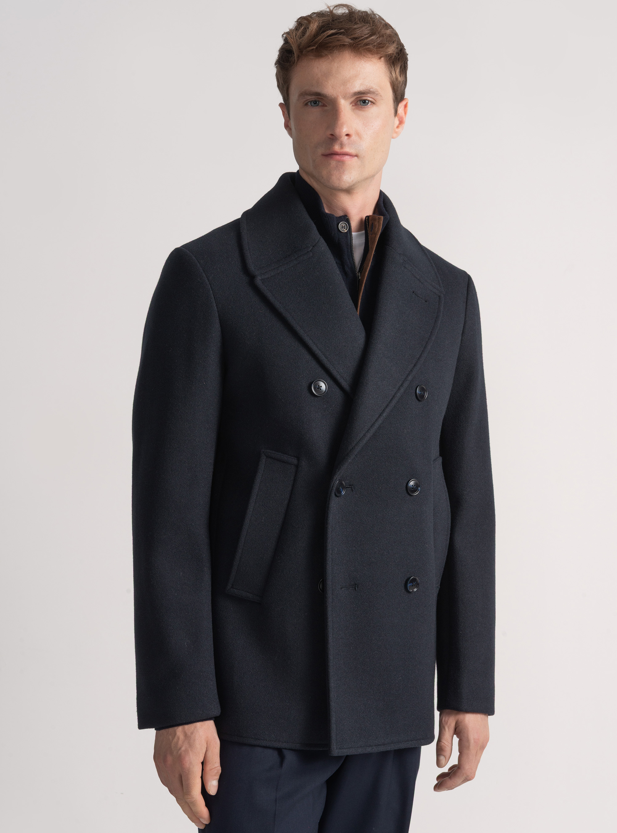 Peacoat uni, BLEU MARINE