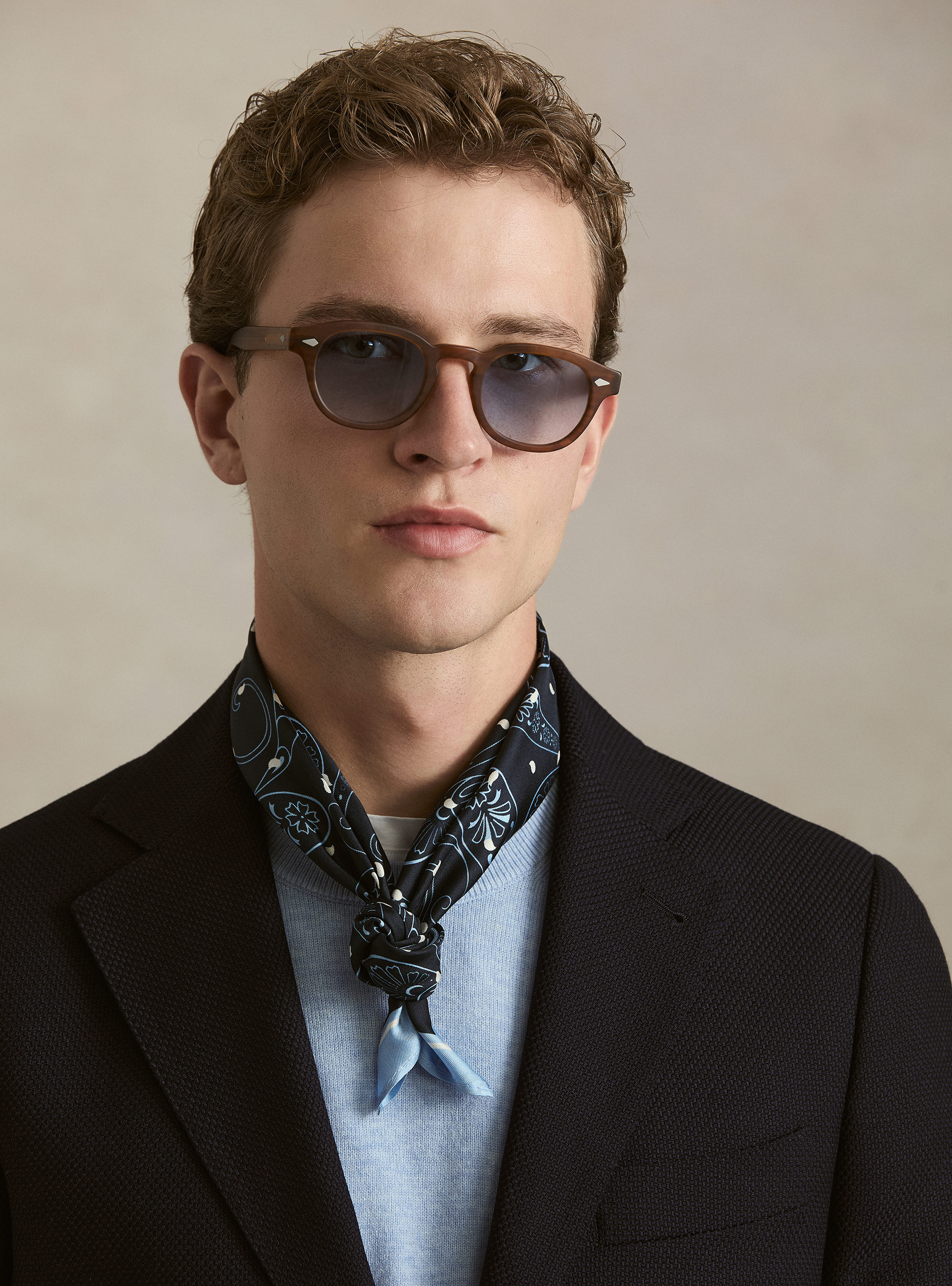 Wool Hopsack Blazer, NAVY BLUE