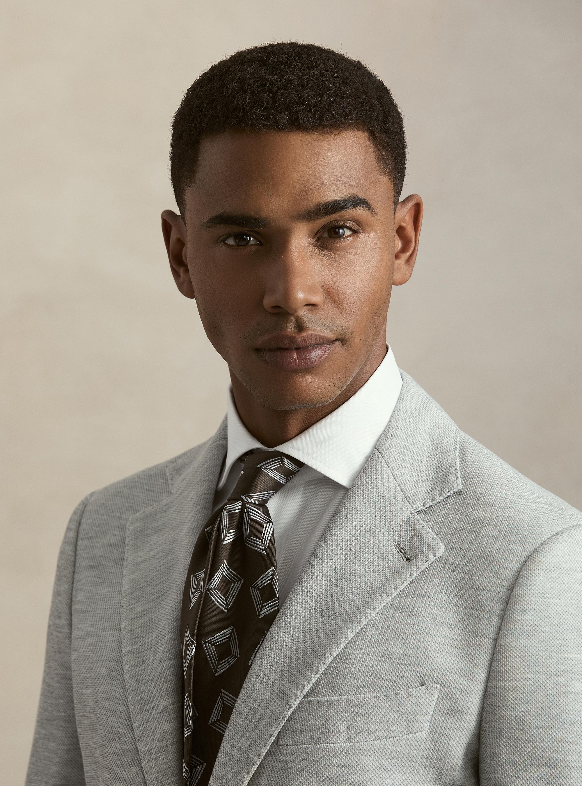 Single-breasted single jersey blazer, GRIGIO MELANGE 0151C