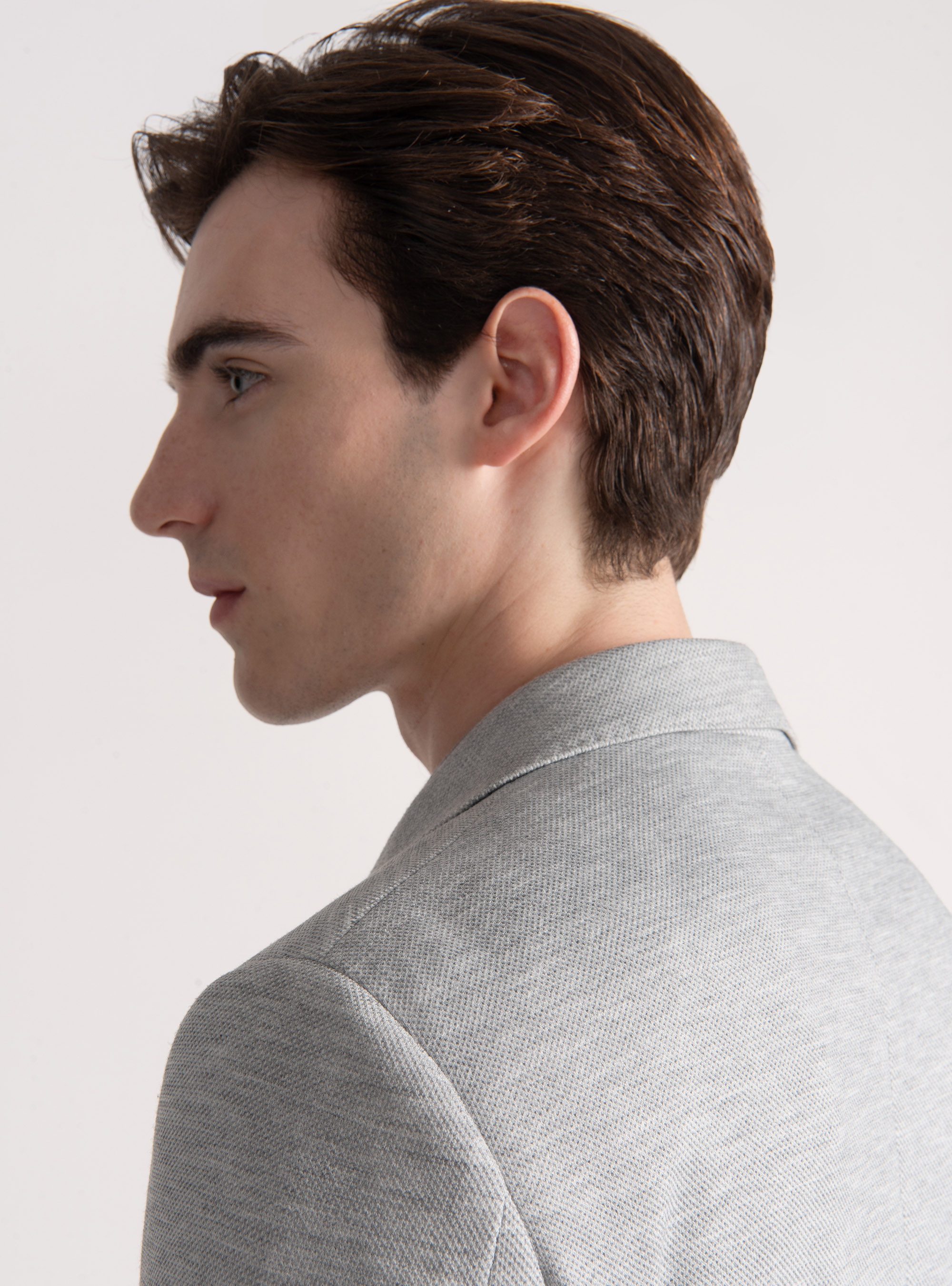 Jersey blazer, GRIGIO MELANGE 0151C