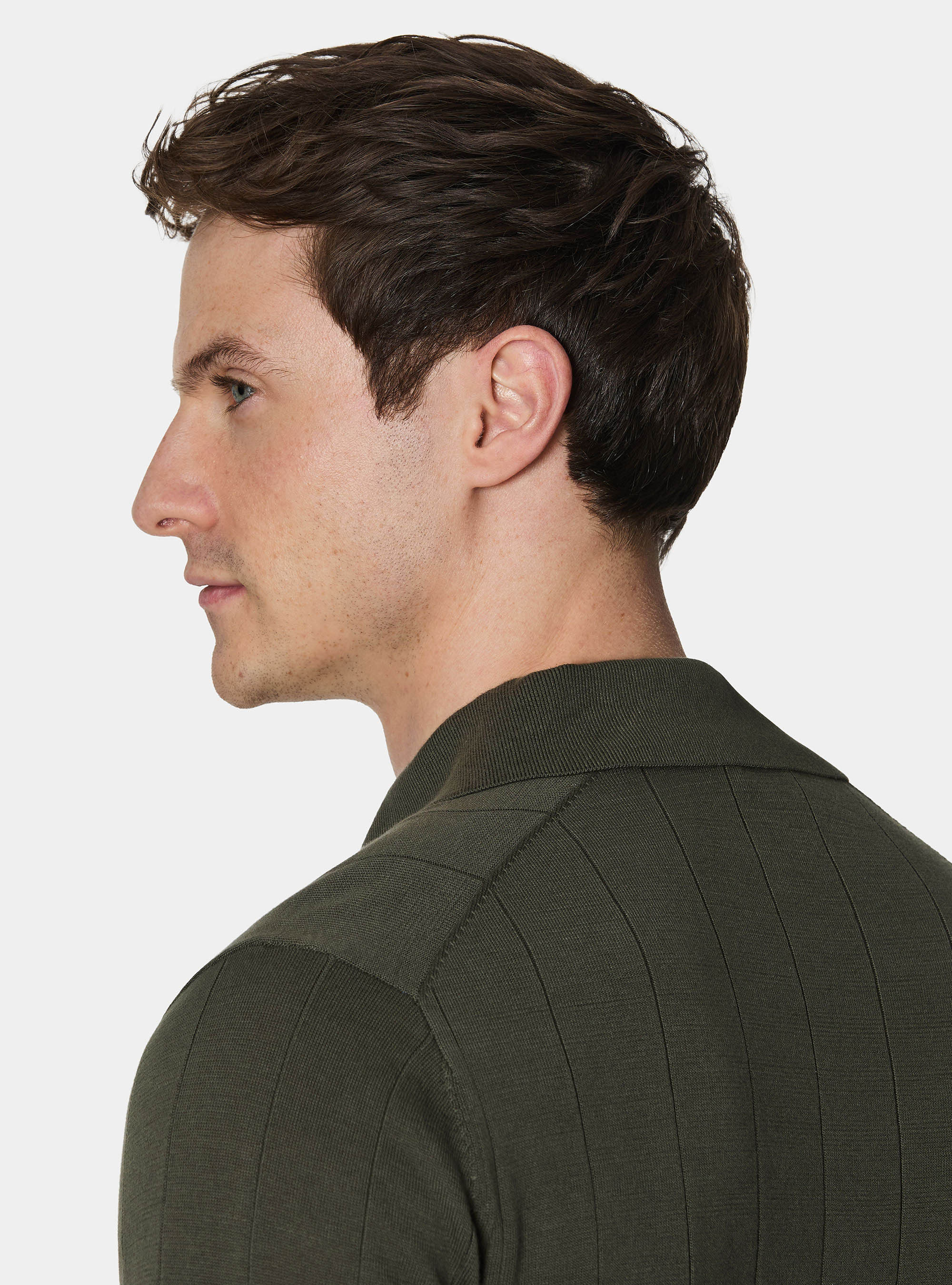 Polo in maglia manica lunga, MILITARE 0609C