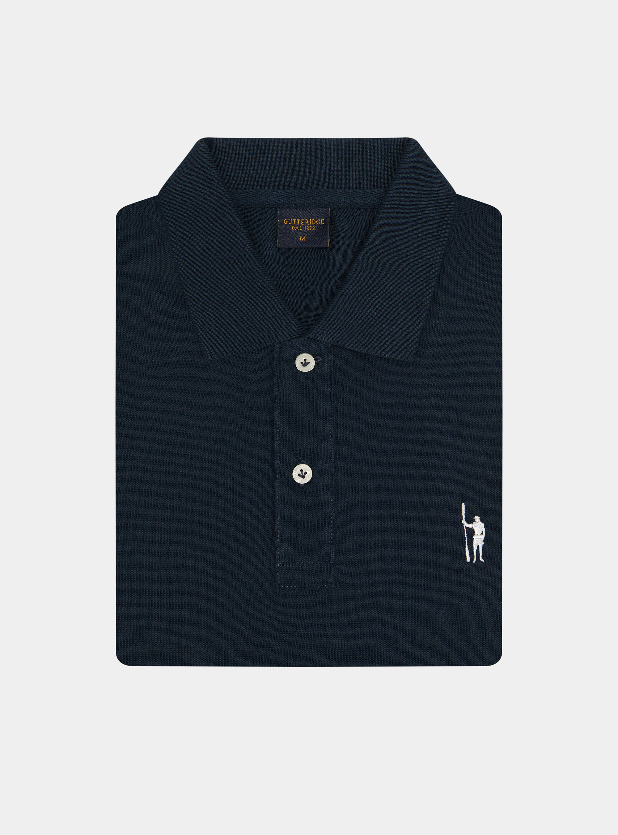 Polo classica in piquet, BLU NAVY