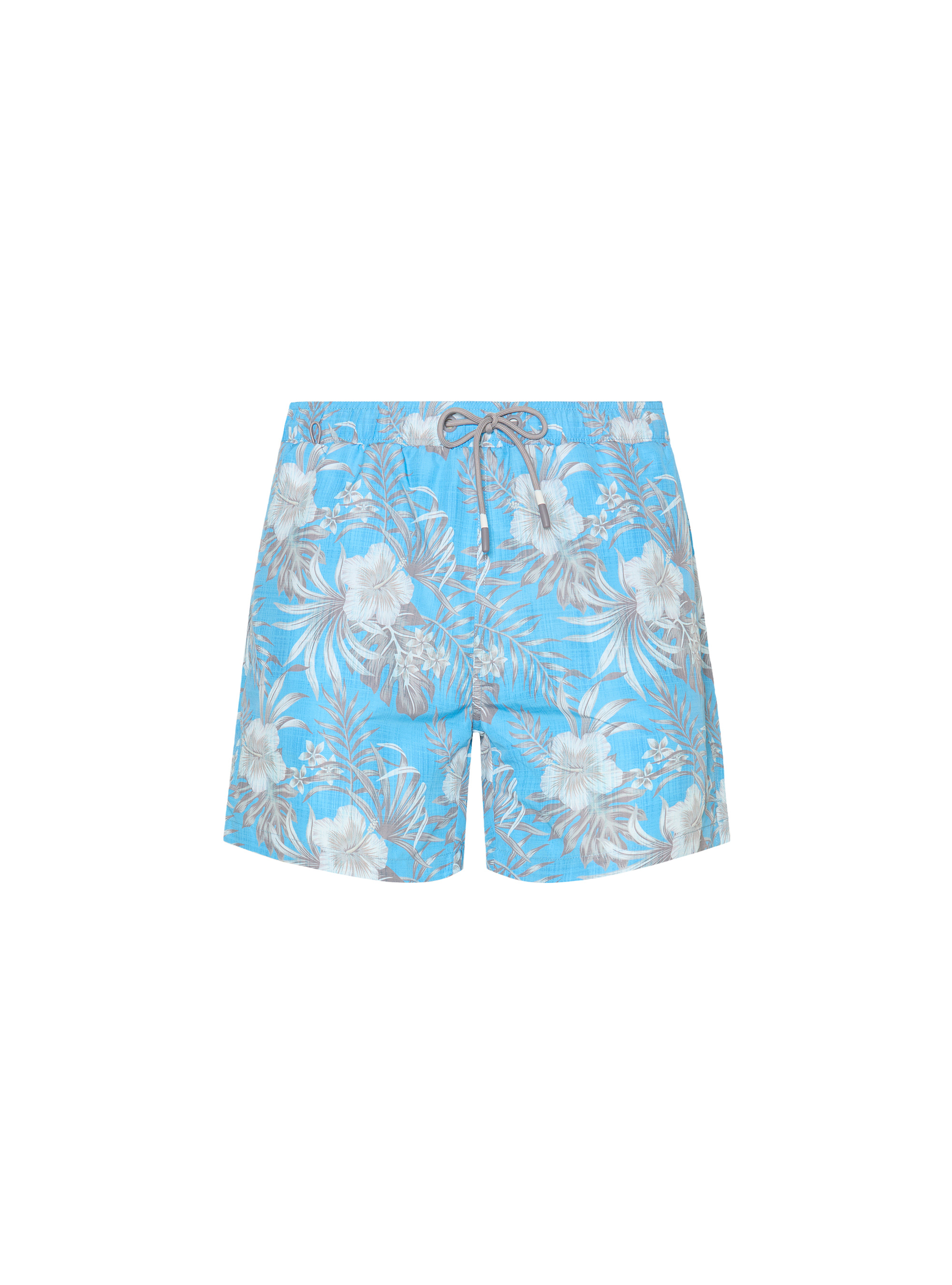 Badeanzug mit Blumenmuster, AZZURRO 0282C