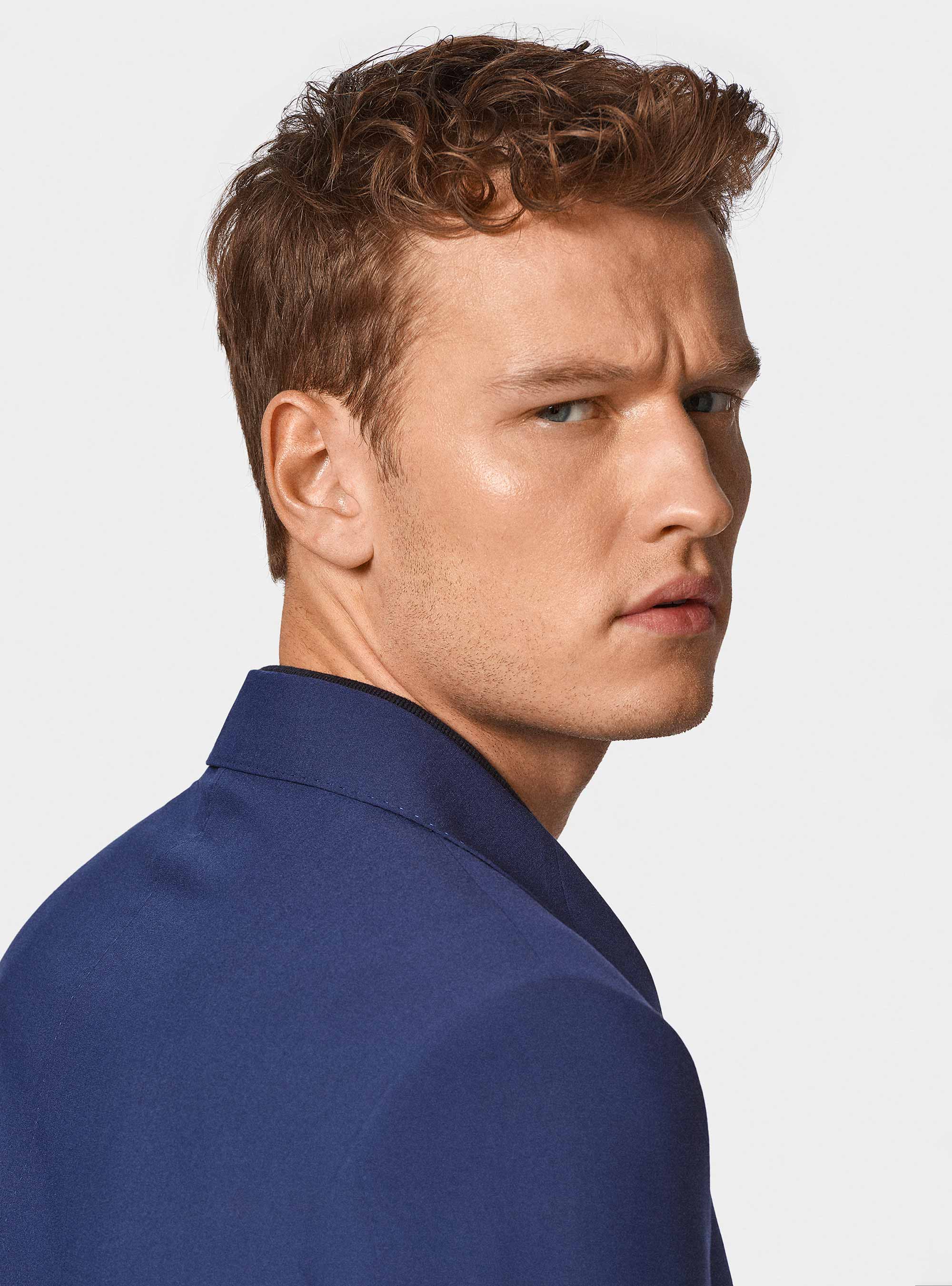 Giacca abito classico slim fit, BASALTO