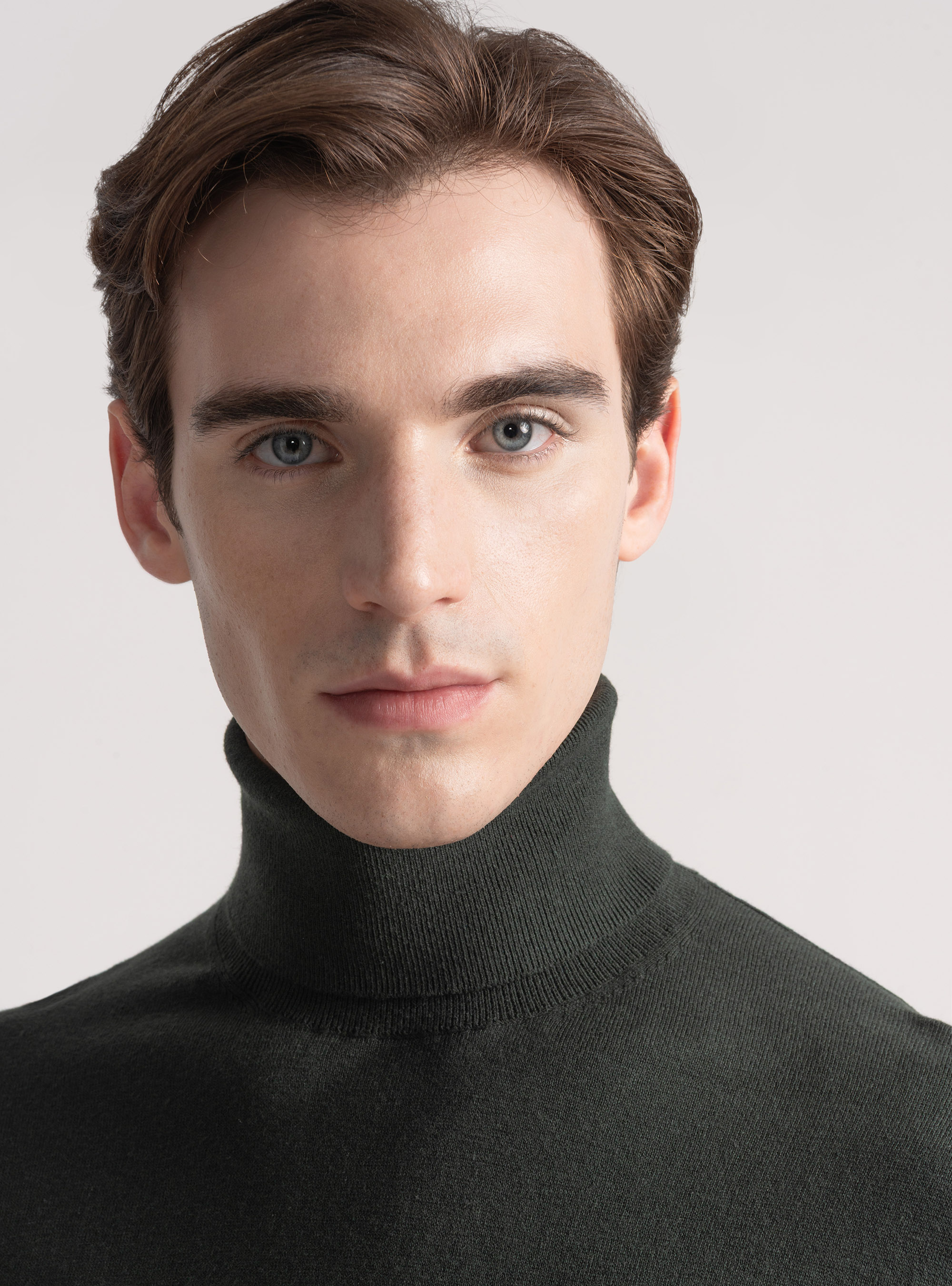 Dolcevita in cotone seta e cashmere, MILITARE 0609C