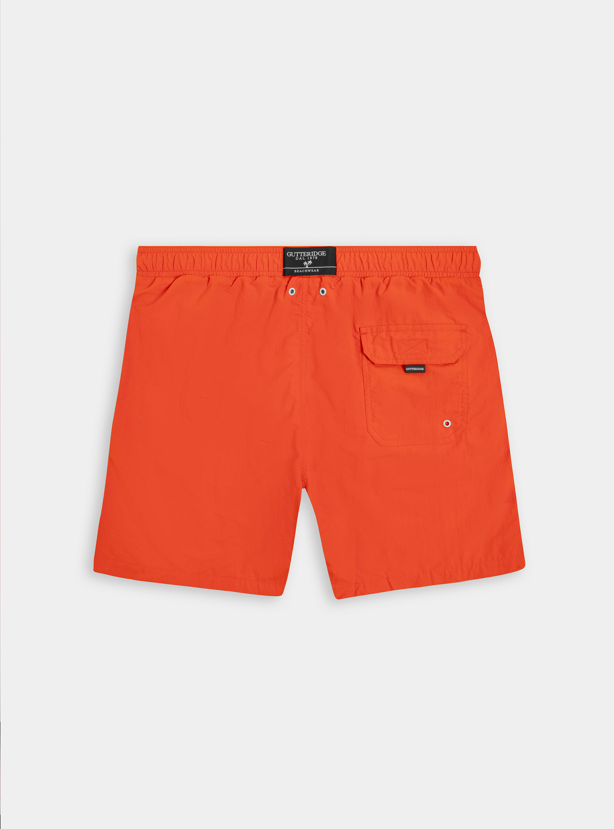 Costume da bagno basico tinta unita, ARANCIONE
