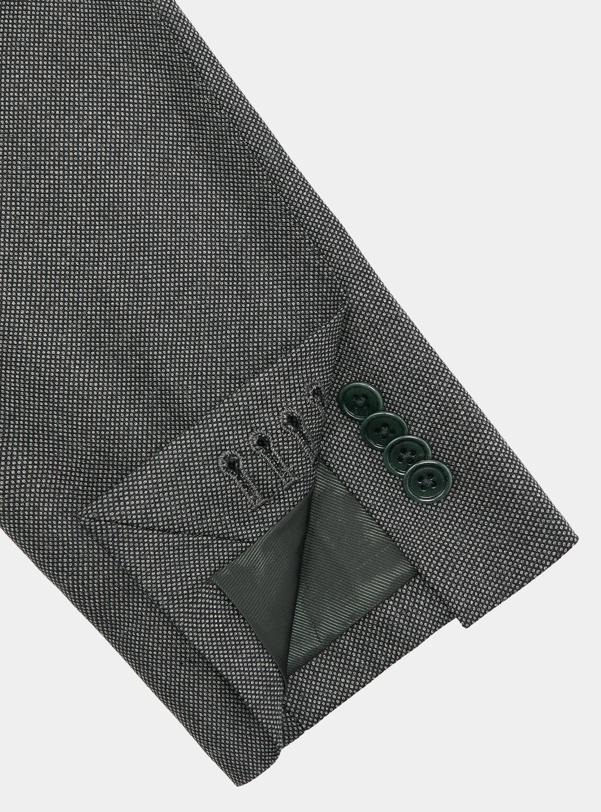 Partridge eye wool suit blazer Vitale Barberis Canonico, GREEN