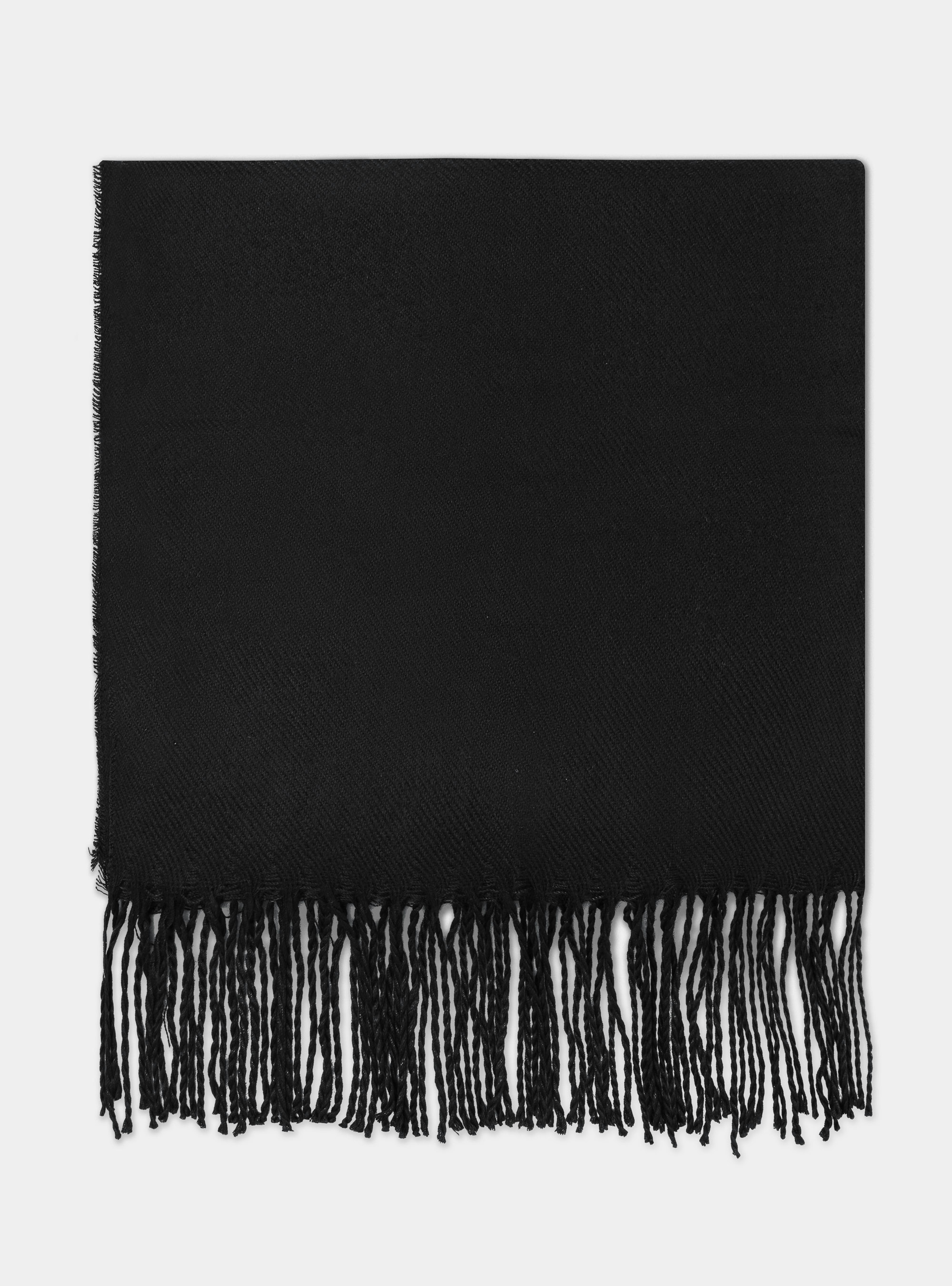 Sciarpa tinta unita, NEGRO