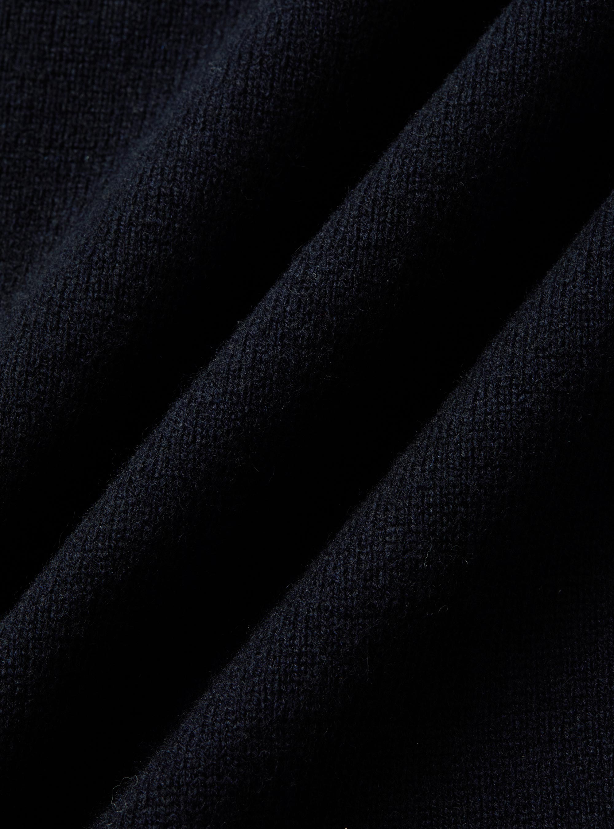 Lambswool and cashmere crew-neck sweater, NAVY BLUE