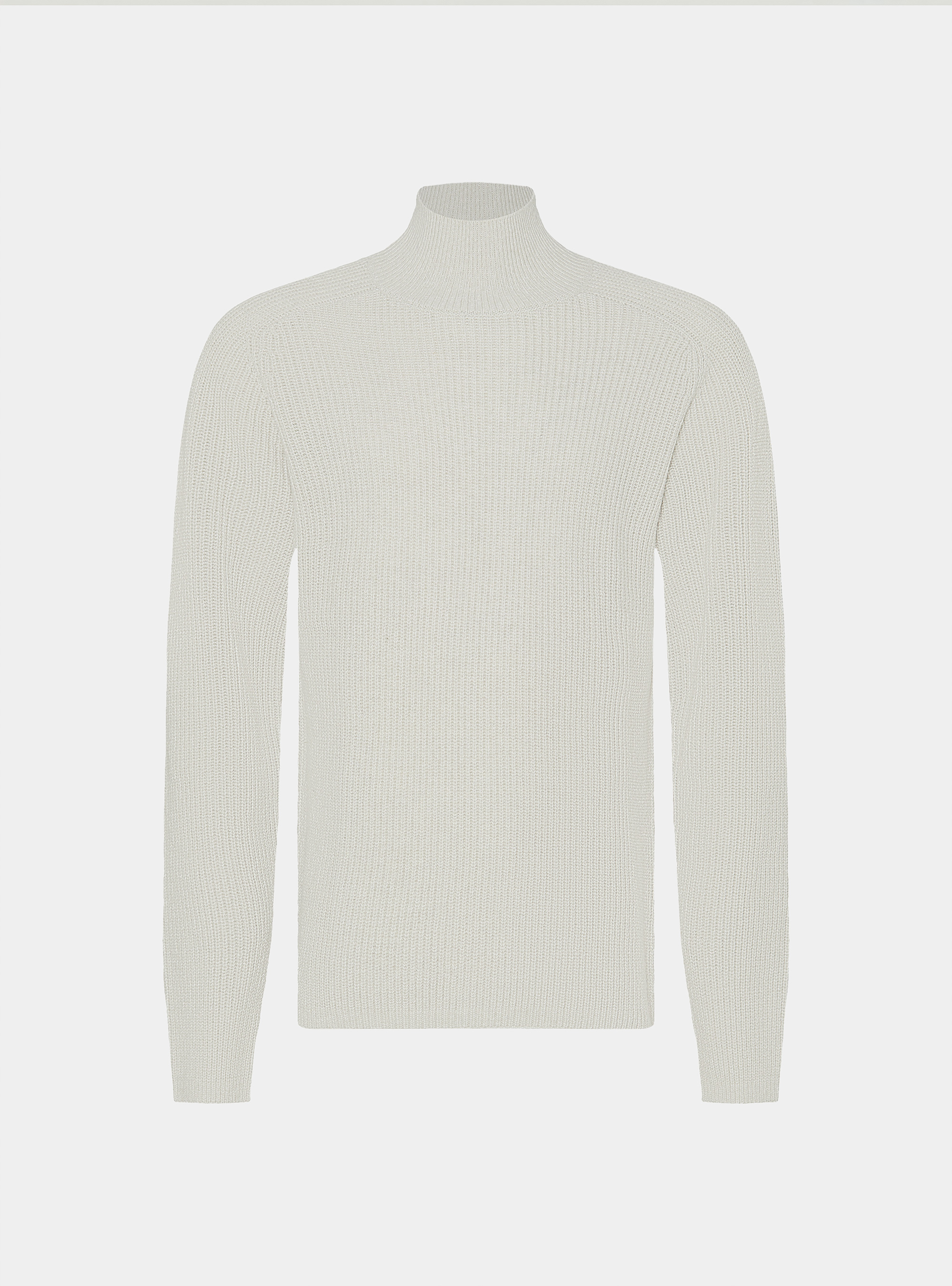 Rippstrickpullover aus Wollmischung, ECRU 0560C