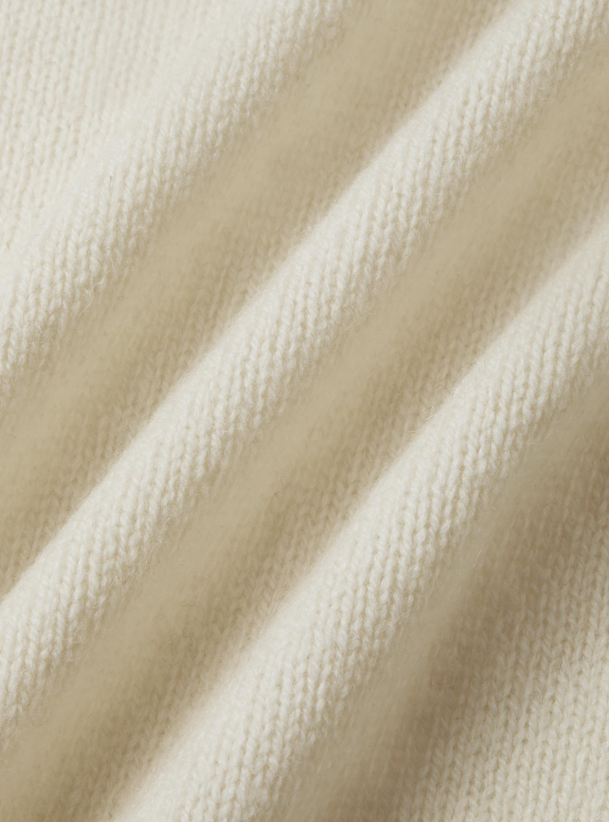 Shetland wool knit cardigan, WHITE