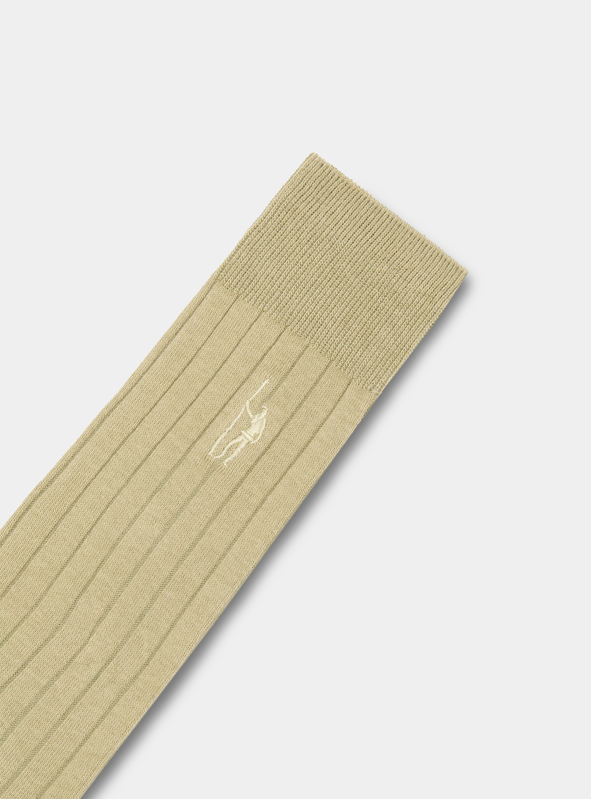 Gerippte Socken mit Stickerei, SALVIA 0602C