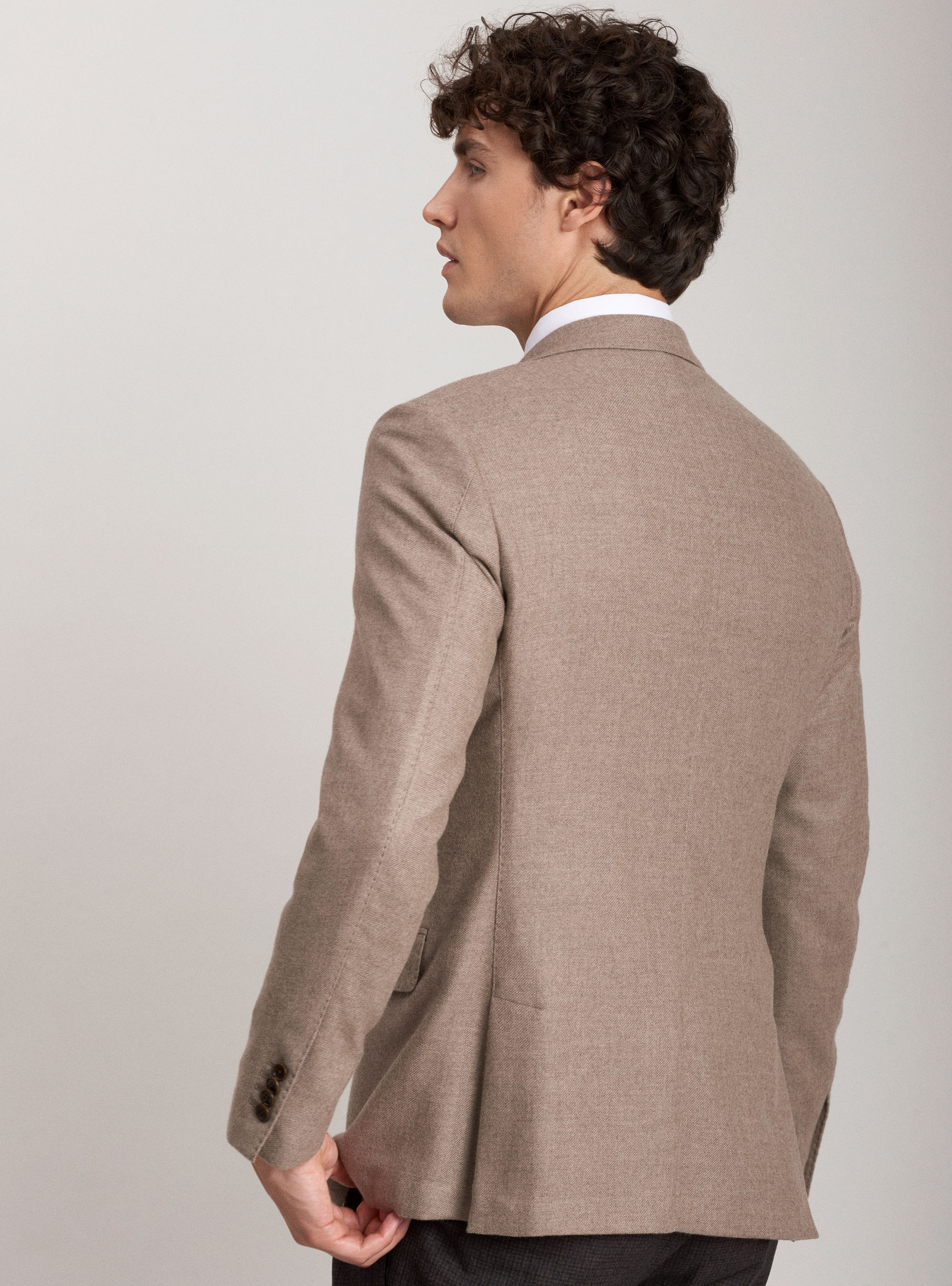 Chaqueta 100% cachemira, CRUDO