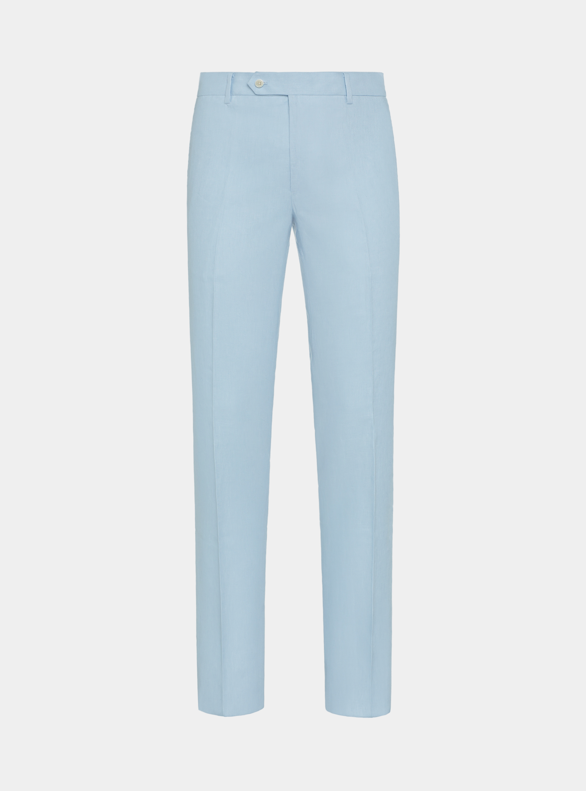 Pantaloni in puro lino, AZZURRO