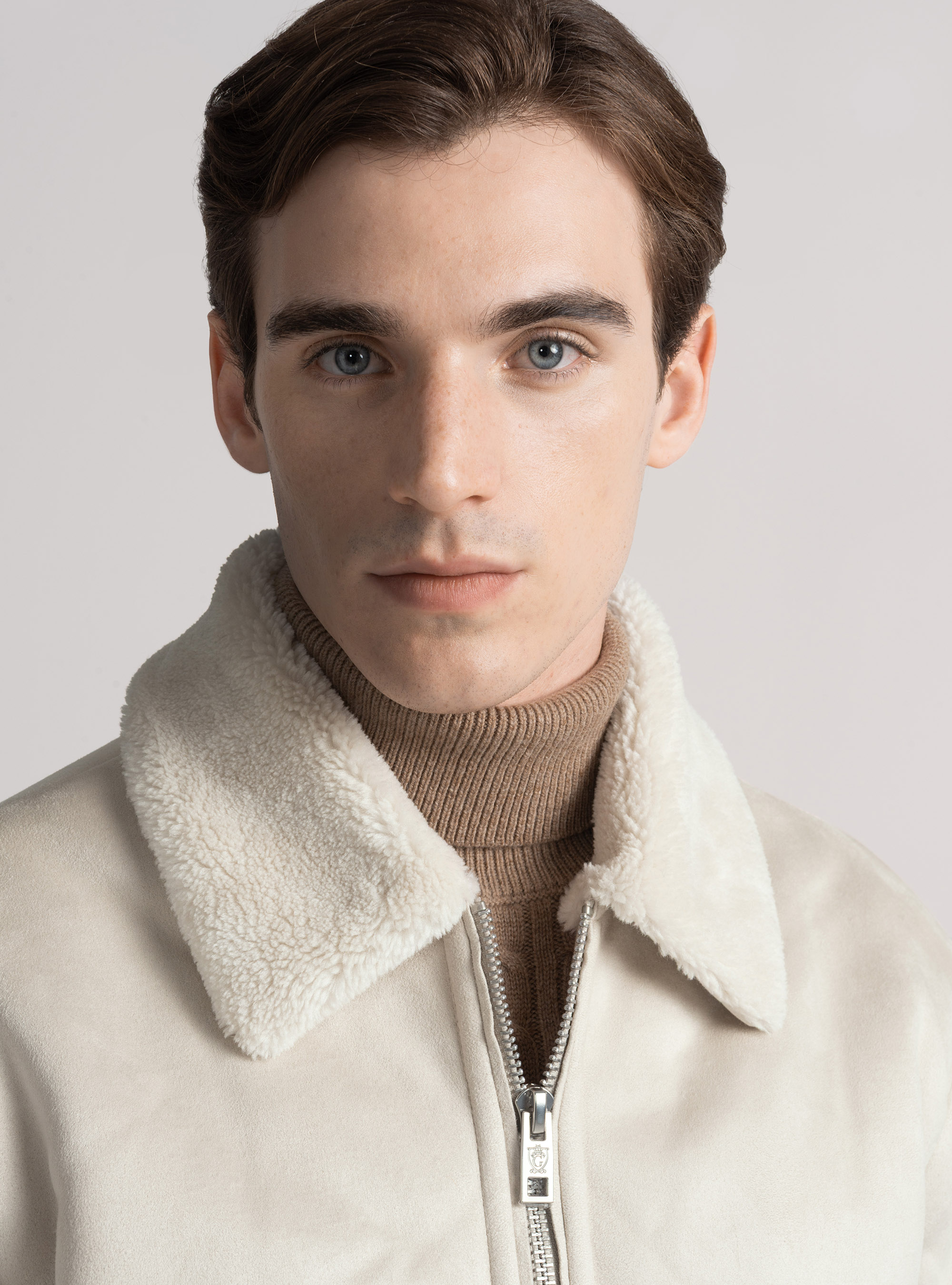 Suede effect bomber, OFF-WHITE