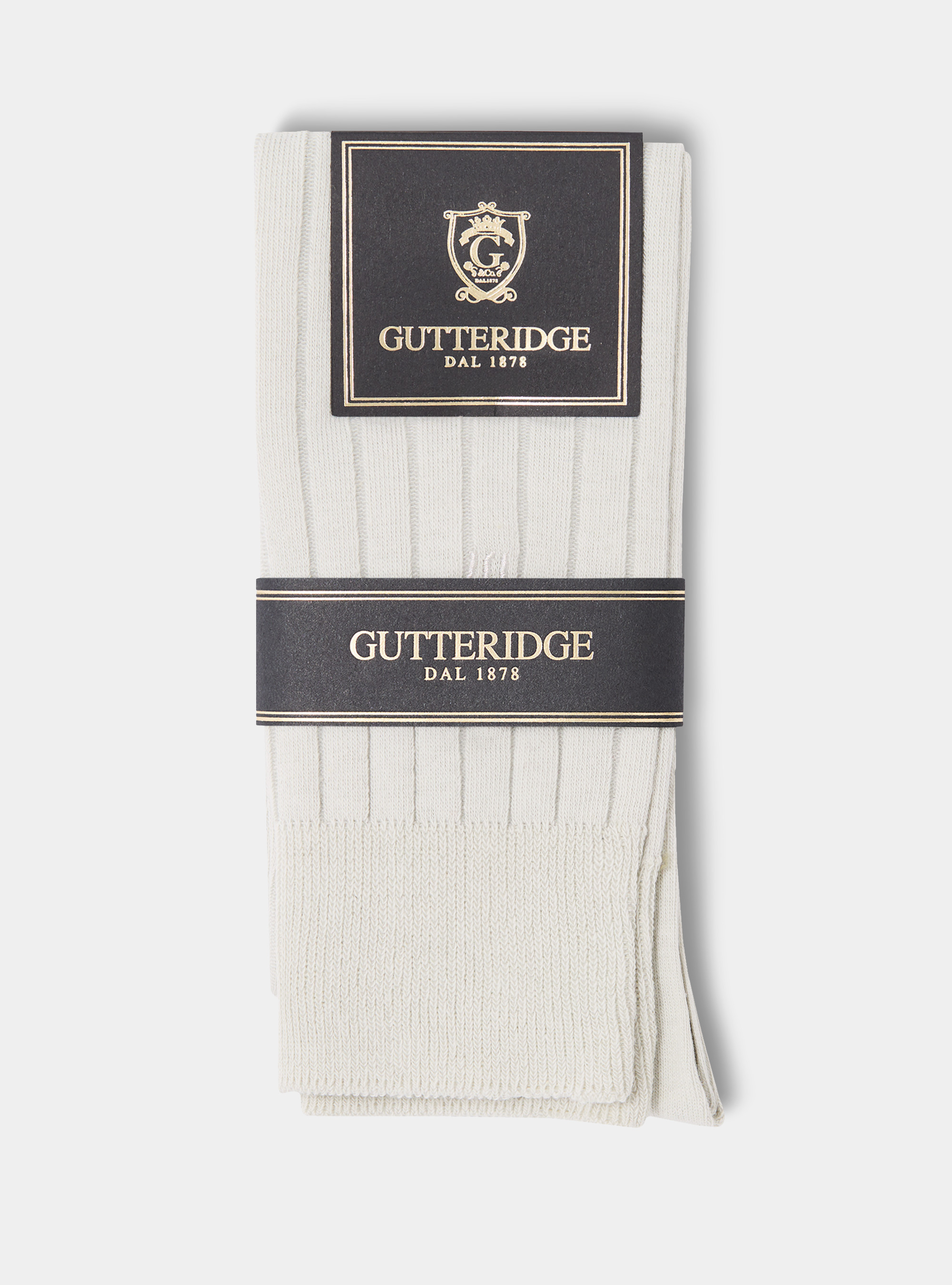 Chaussettes c&ocirc;tel&eacute;es avec broderie, BLANC