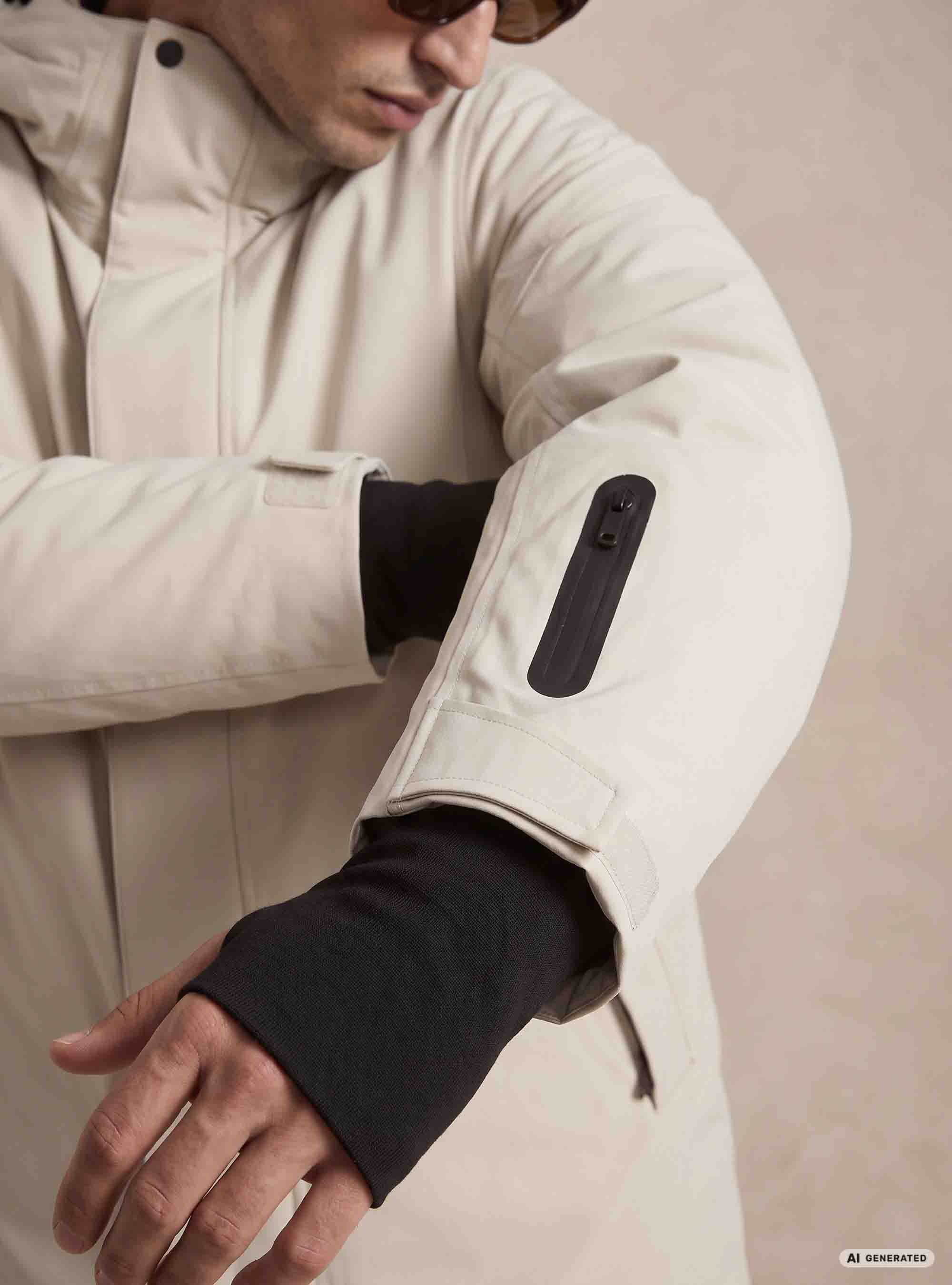Veste de ski &agrave; capuche, CR&Atilde; ME