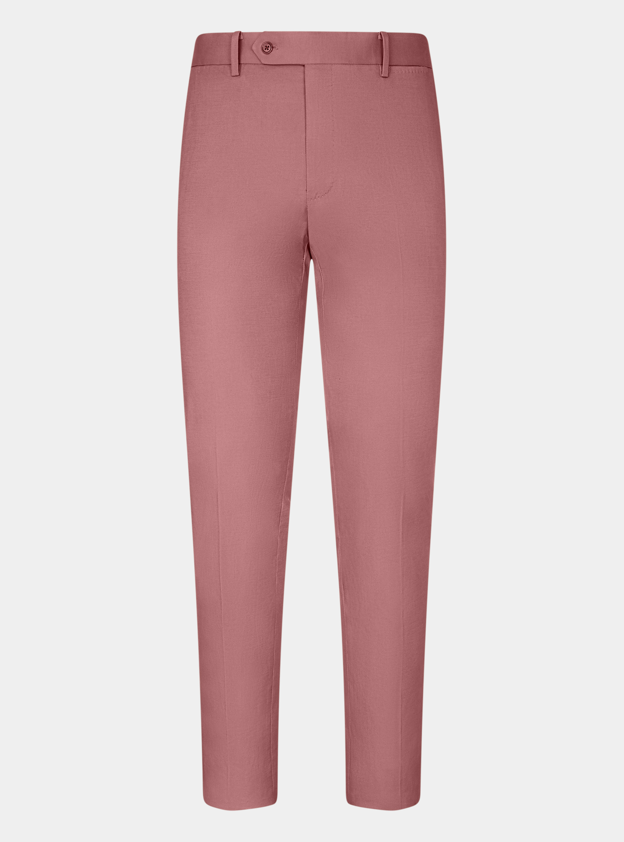 Pantaloni per abito in cotone armaturato, 0441C ROSA SCURO