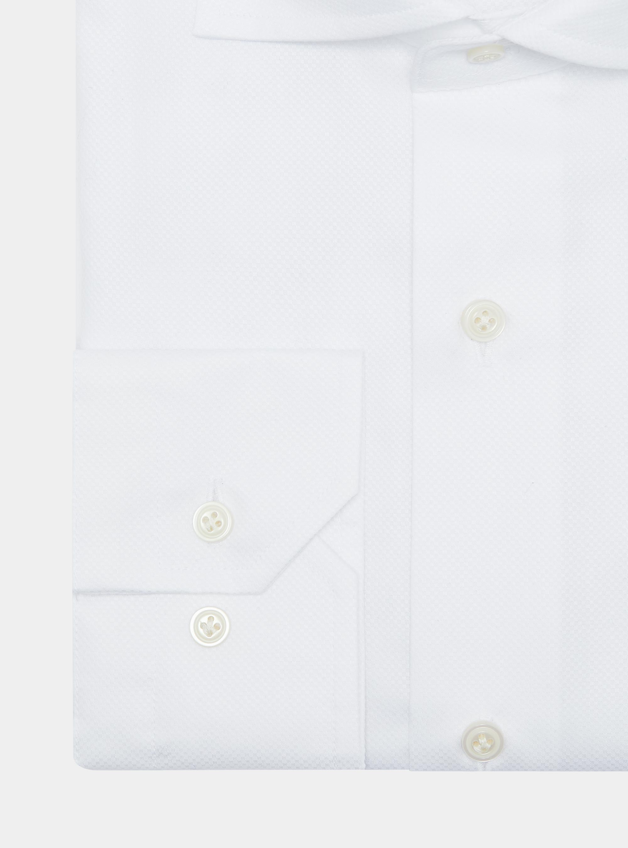 Knitted shirt in pure cotton, WHITE