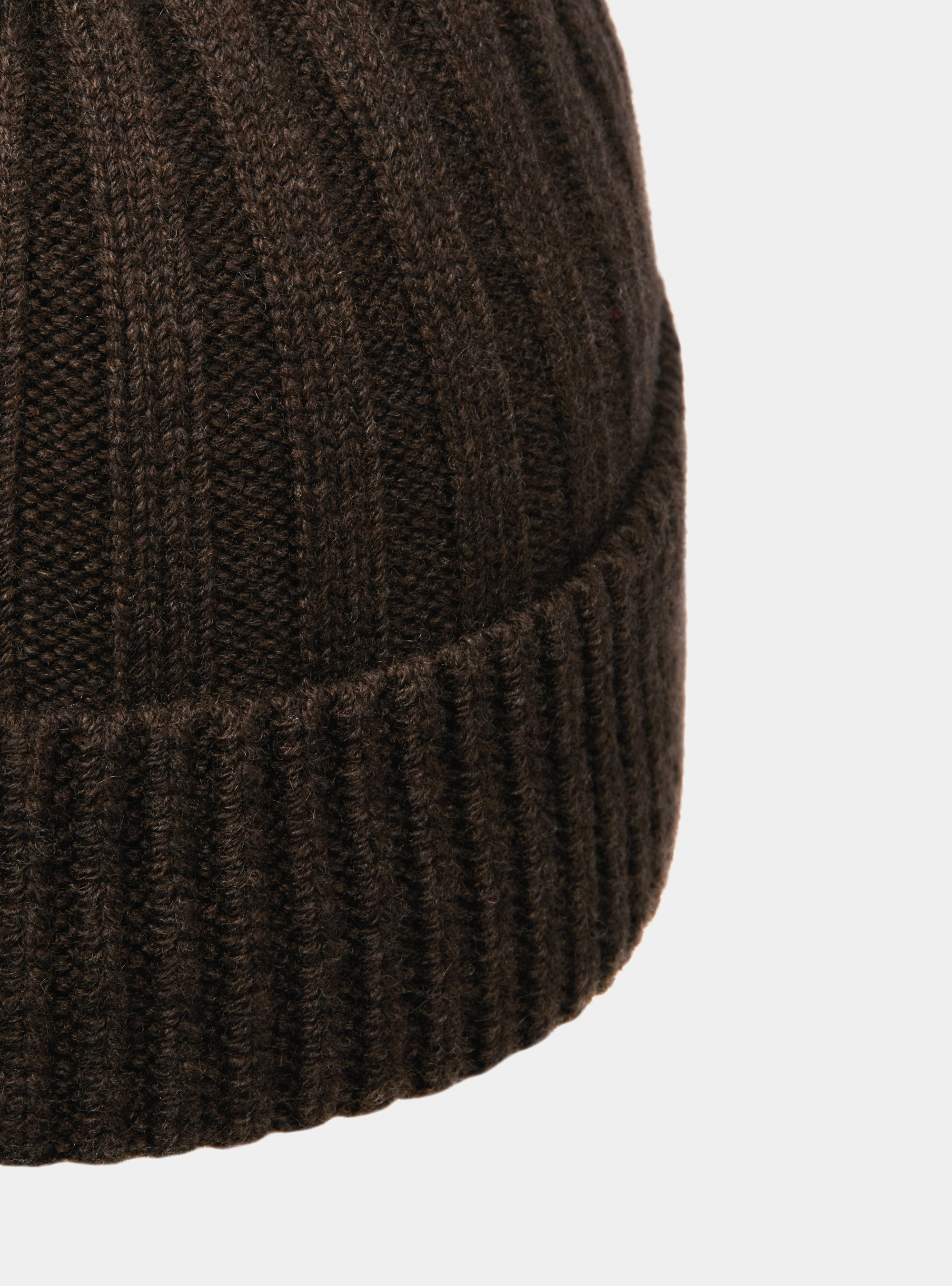 Cappello costa inglese in misto cashmere, MARRONE