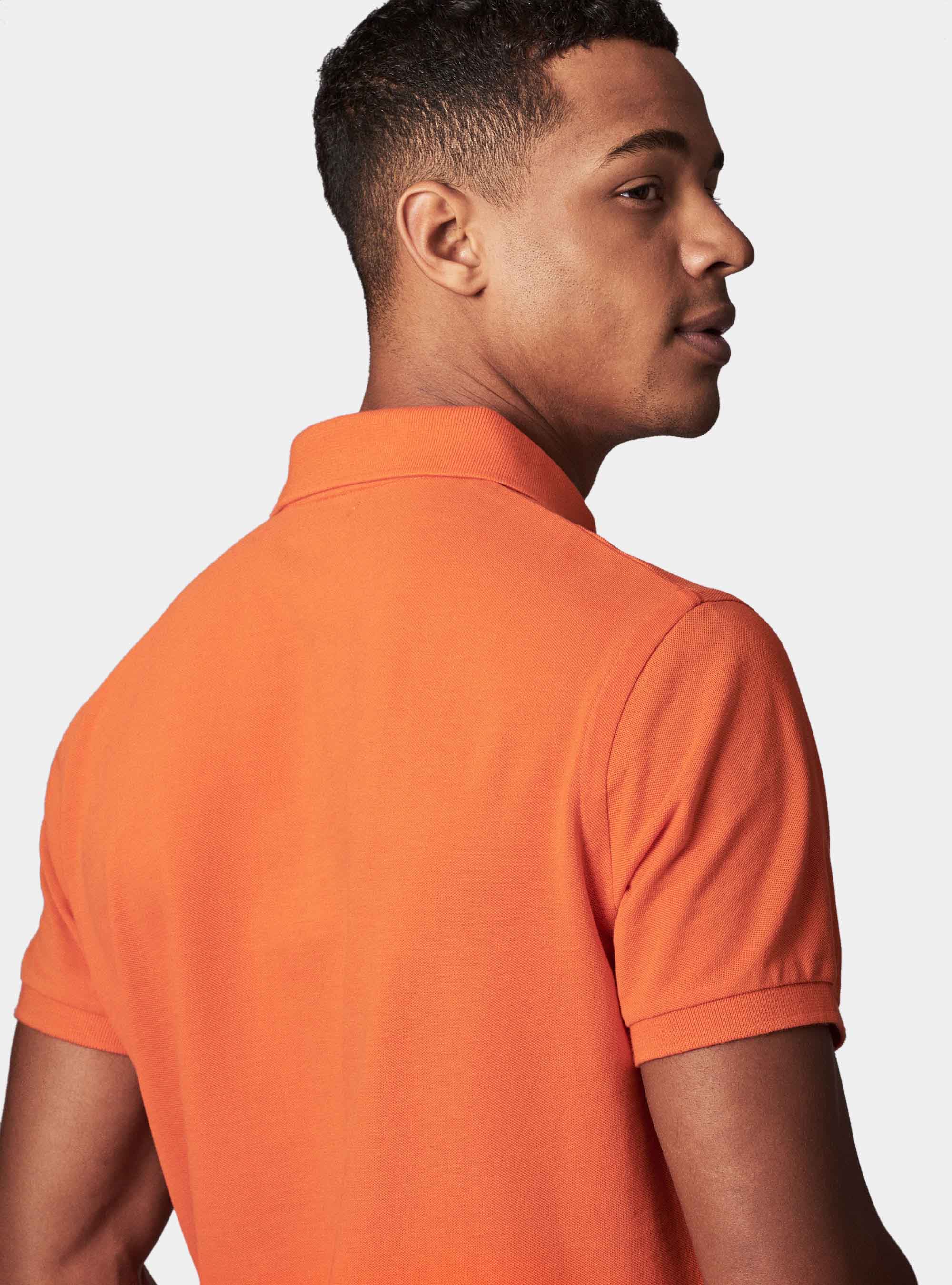 Basic piquet polo, ORANGE