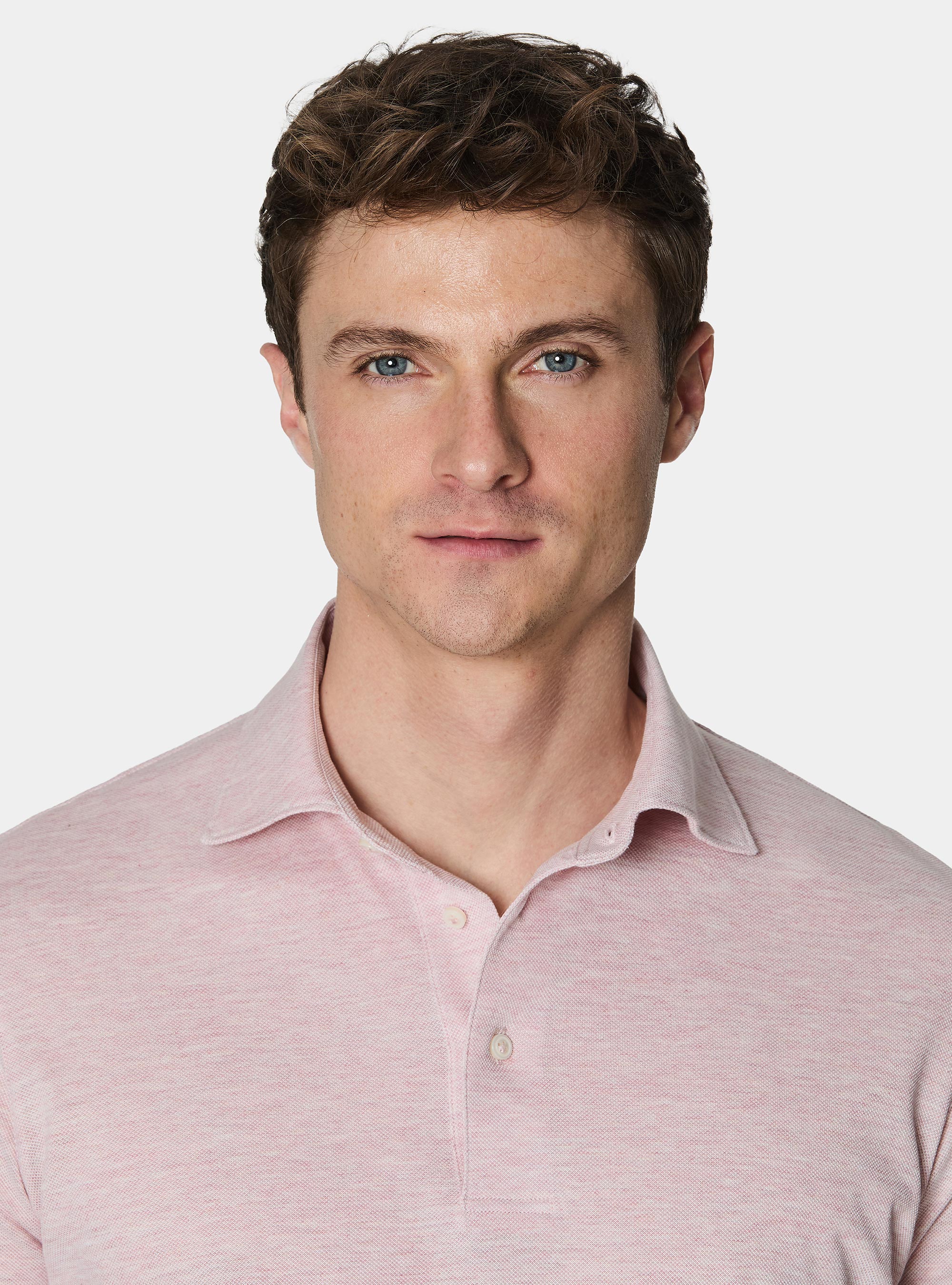 Polo de piqu&eacute; el&aacute;stico GT01, ROSA CLARO