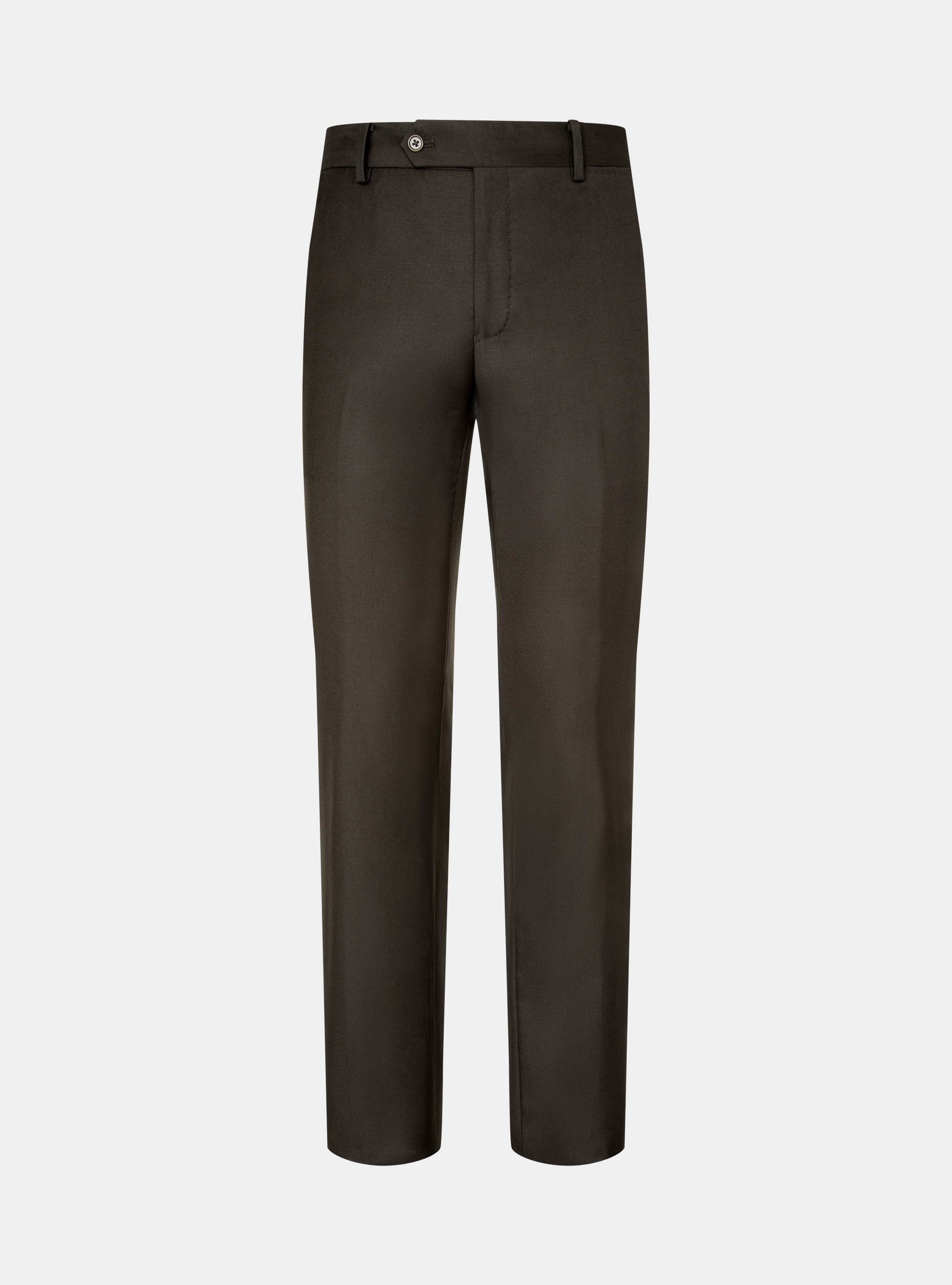 Trousers in pure 110's superfine wool, BROWN
