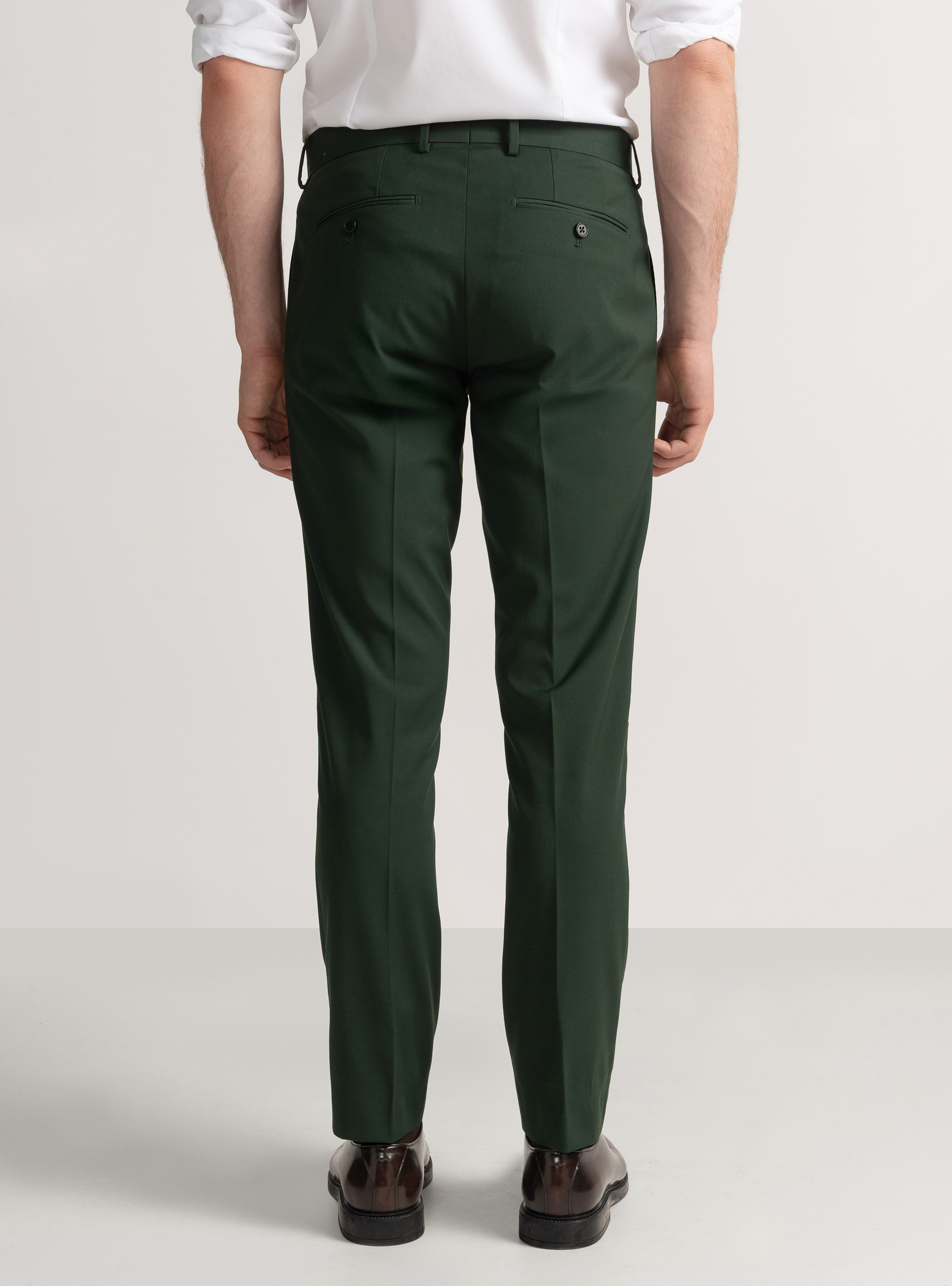 Slim-fit suit trousers, GREEN