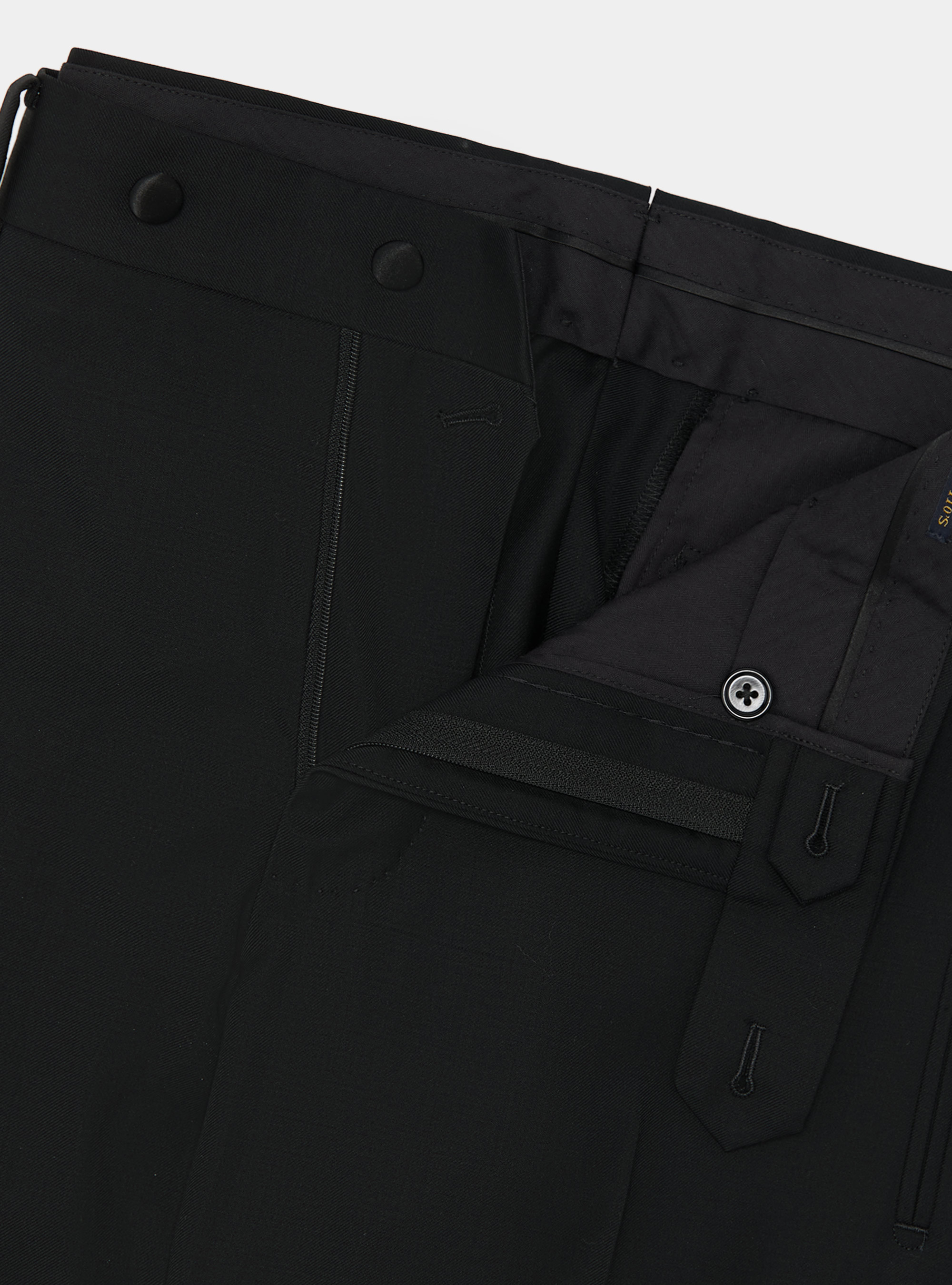 Smokinghose aus reiner Wolle Vitale Barberis Canonico, NERO 0100C