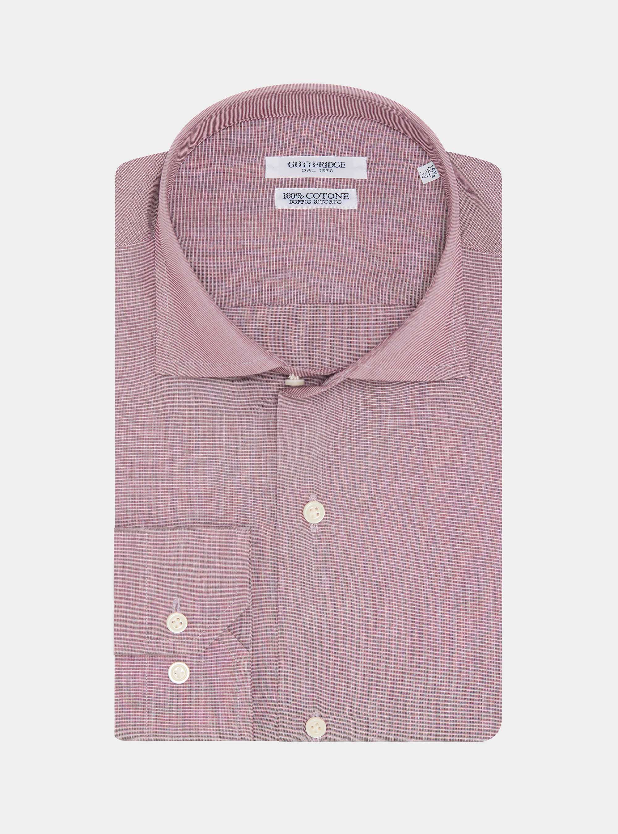Camicia in cotone fil a fil, CIPOLLA