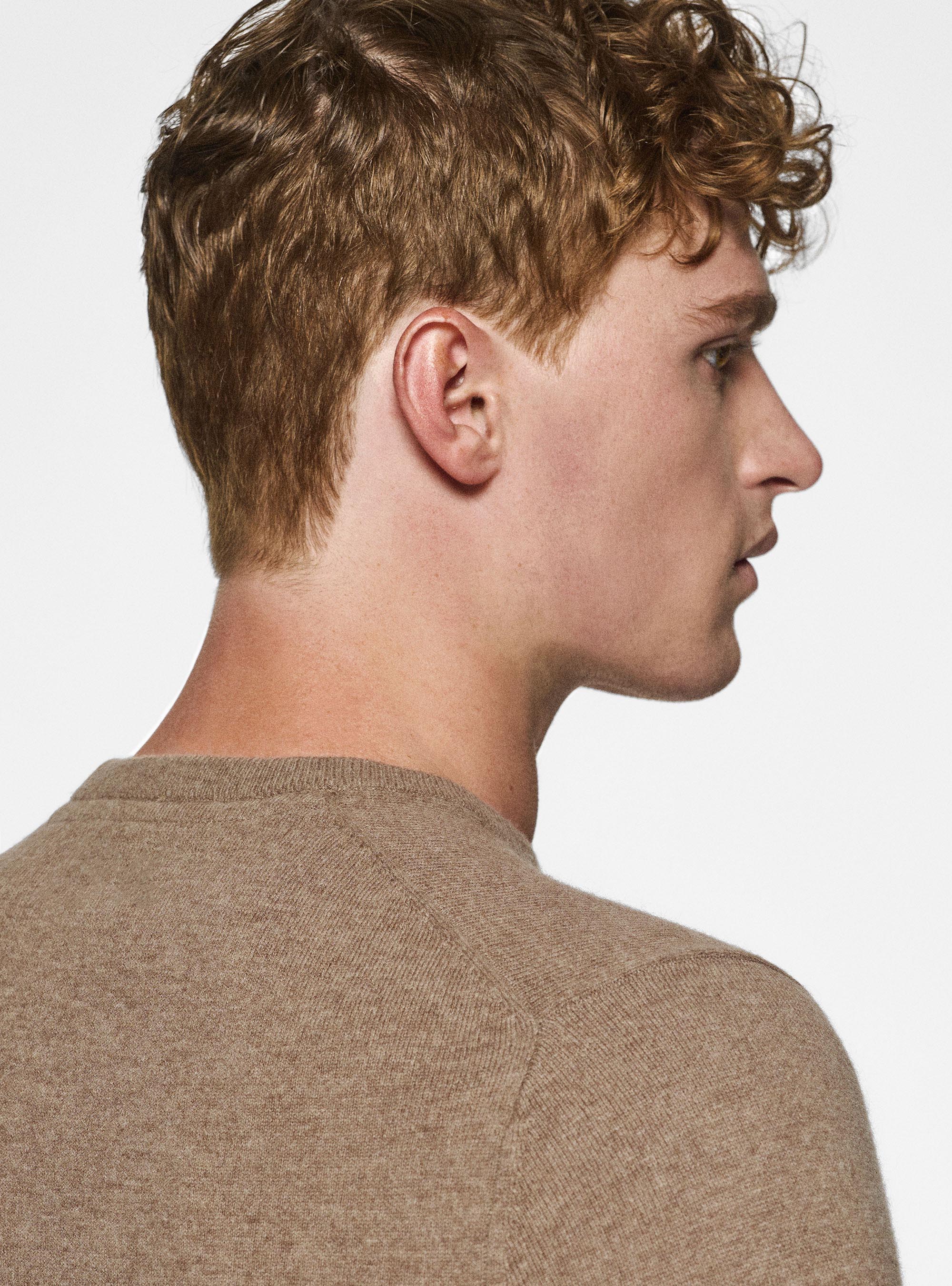 Maglia girocollo in lambswool e cashmere, FANGO