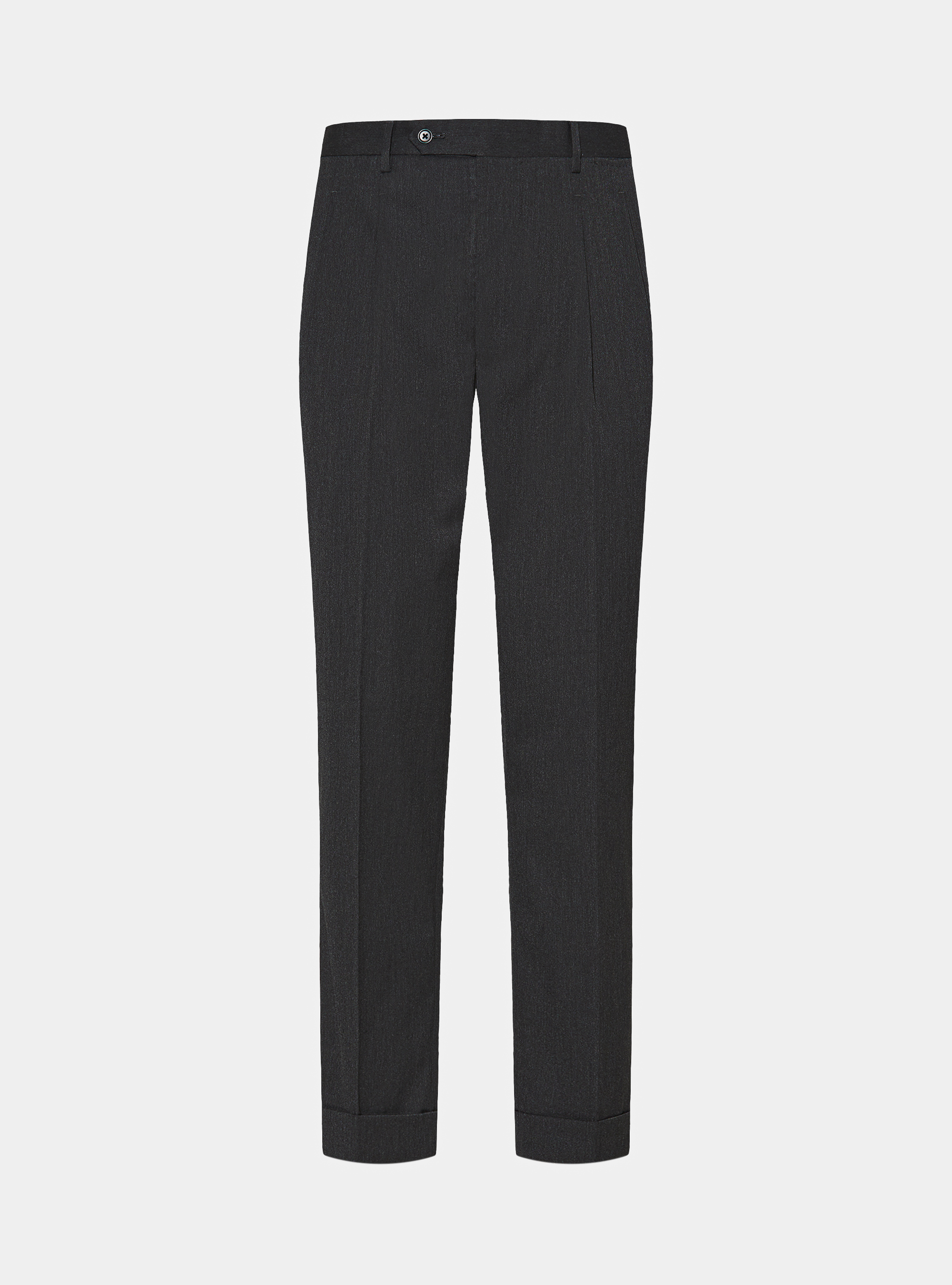 Pantalon classique &agrave; pinces, ASPHALTE