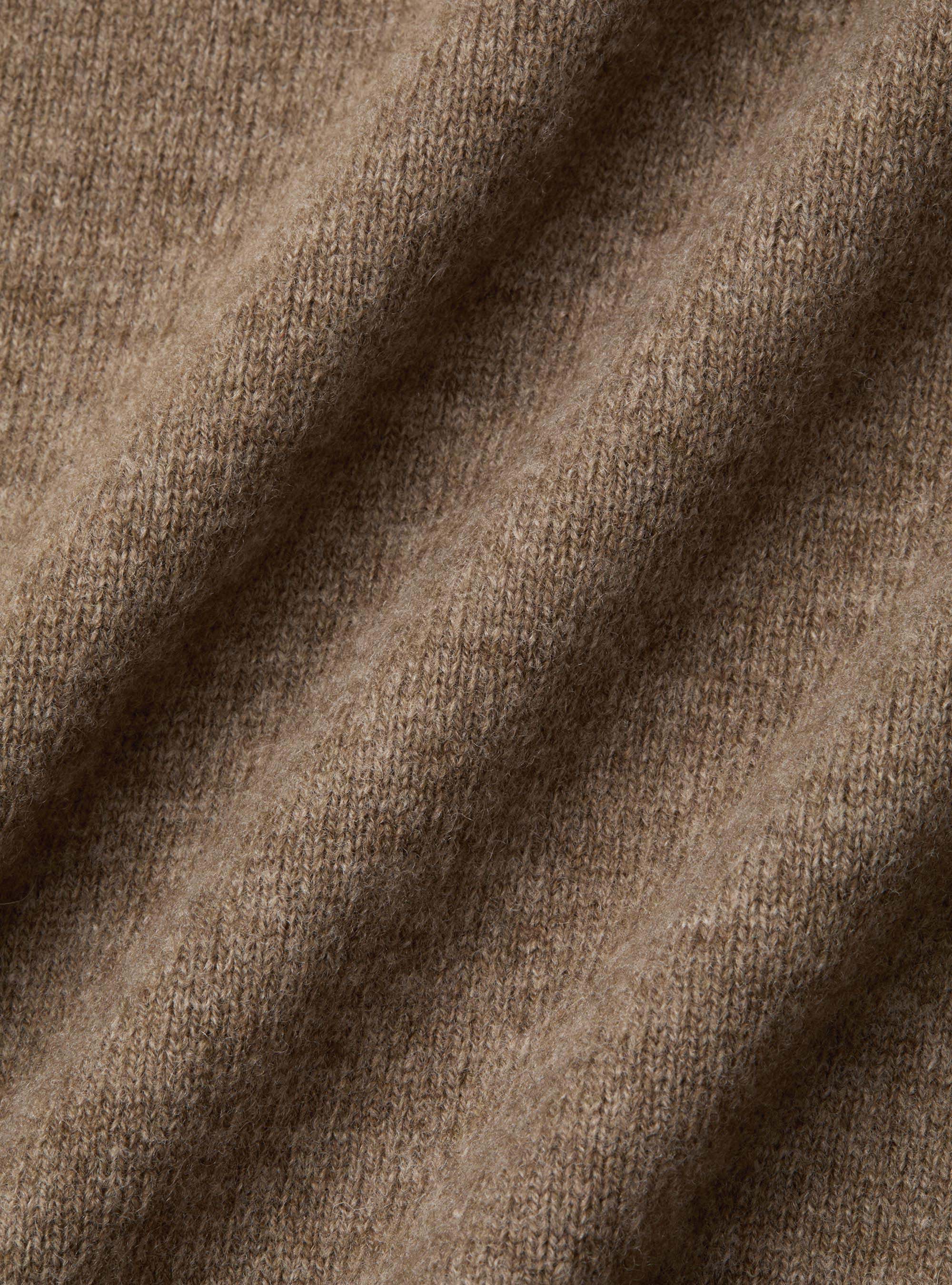 Chaqueta de punto con cremallera de lana lambswool y cachemira, BARRO
