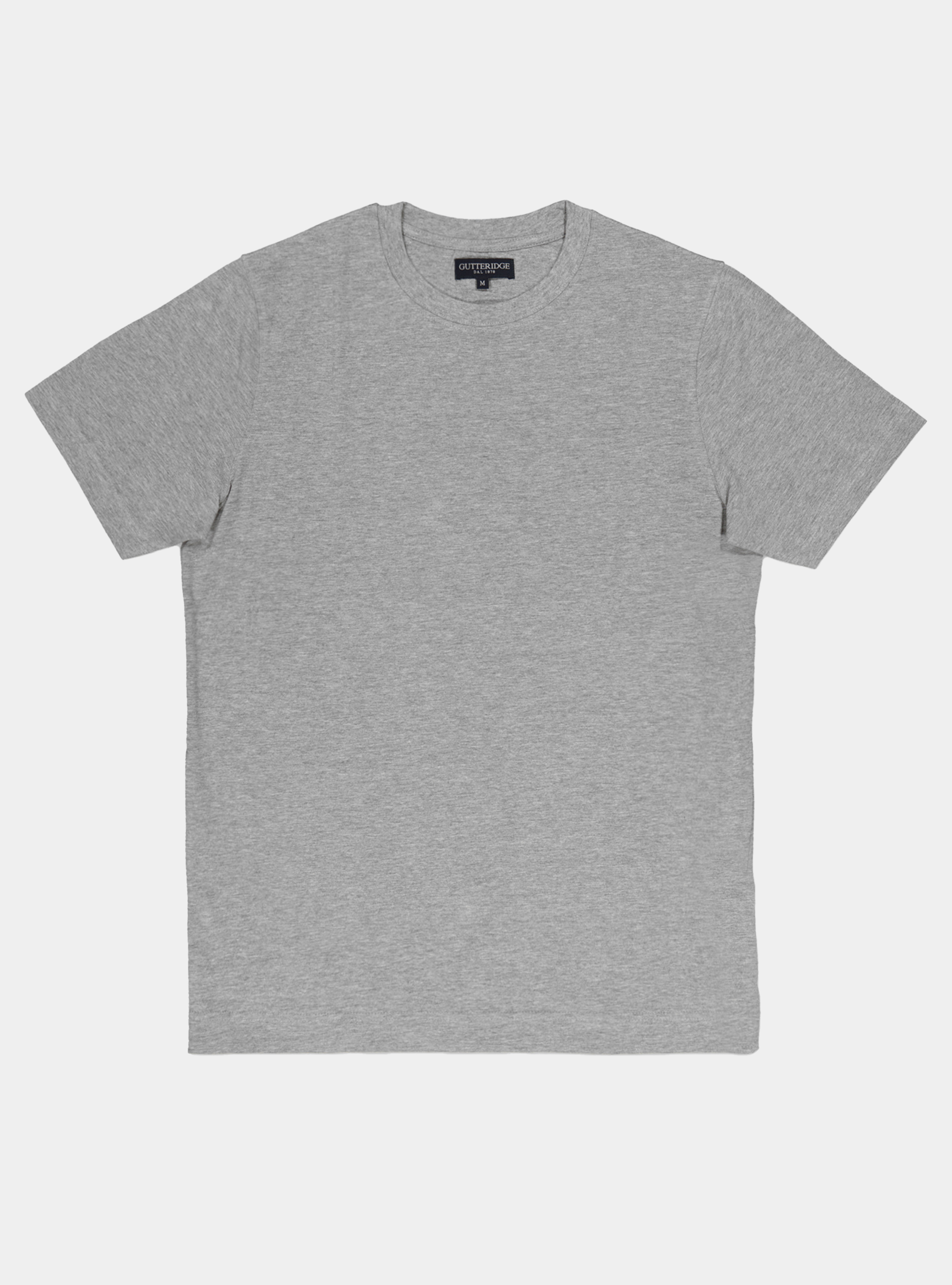 Tshirt in jersey di cotone tinta unita, GRIGIO 0120C