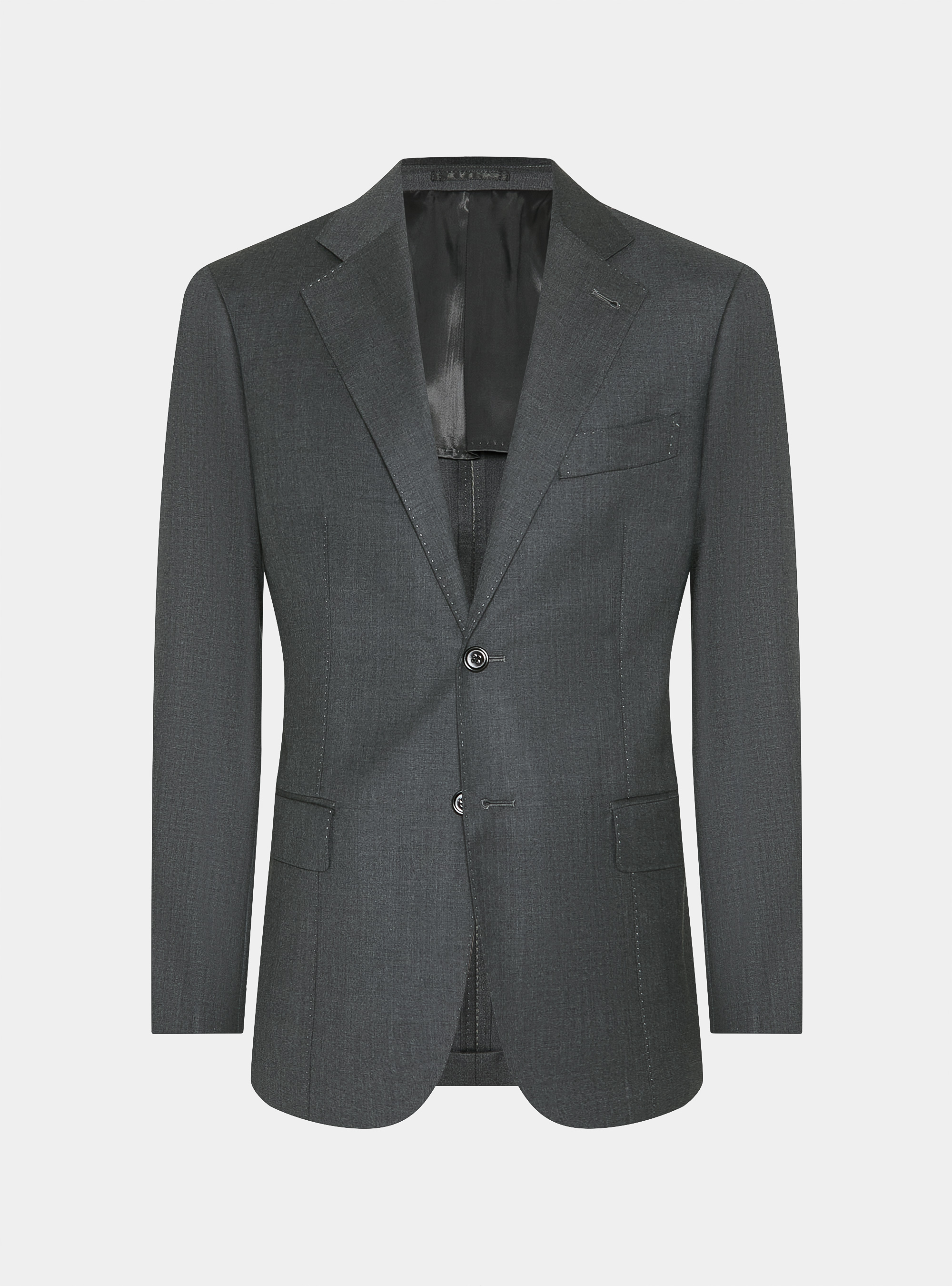 Pure wool suit blazer Vitale Barberis Canonico, ASPHALT GREY