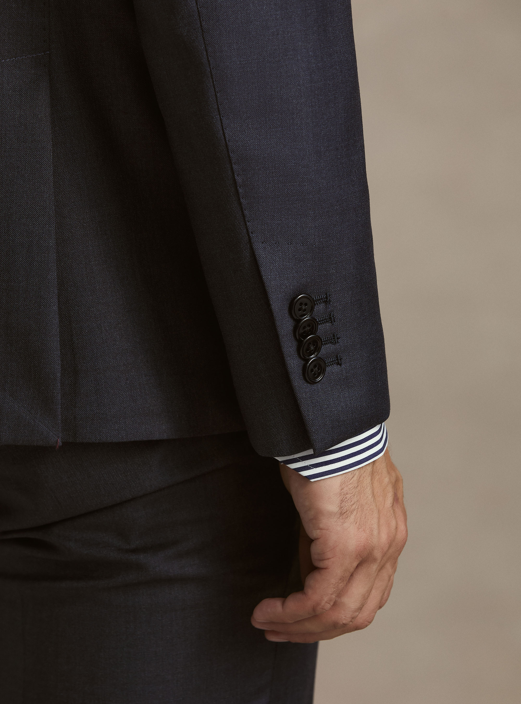 Pure wool suit blazer by Vitale Barberis Canonico, INK