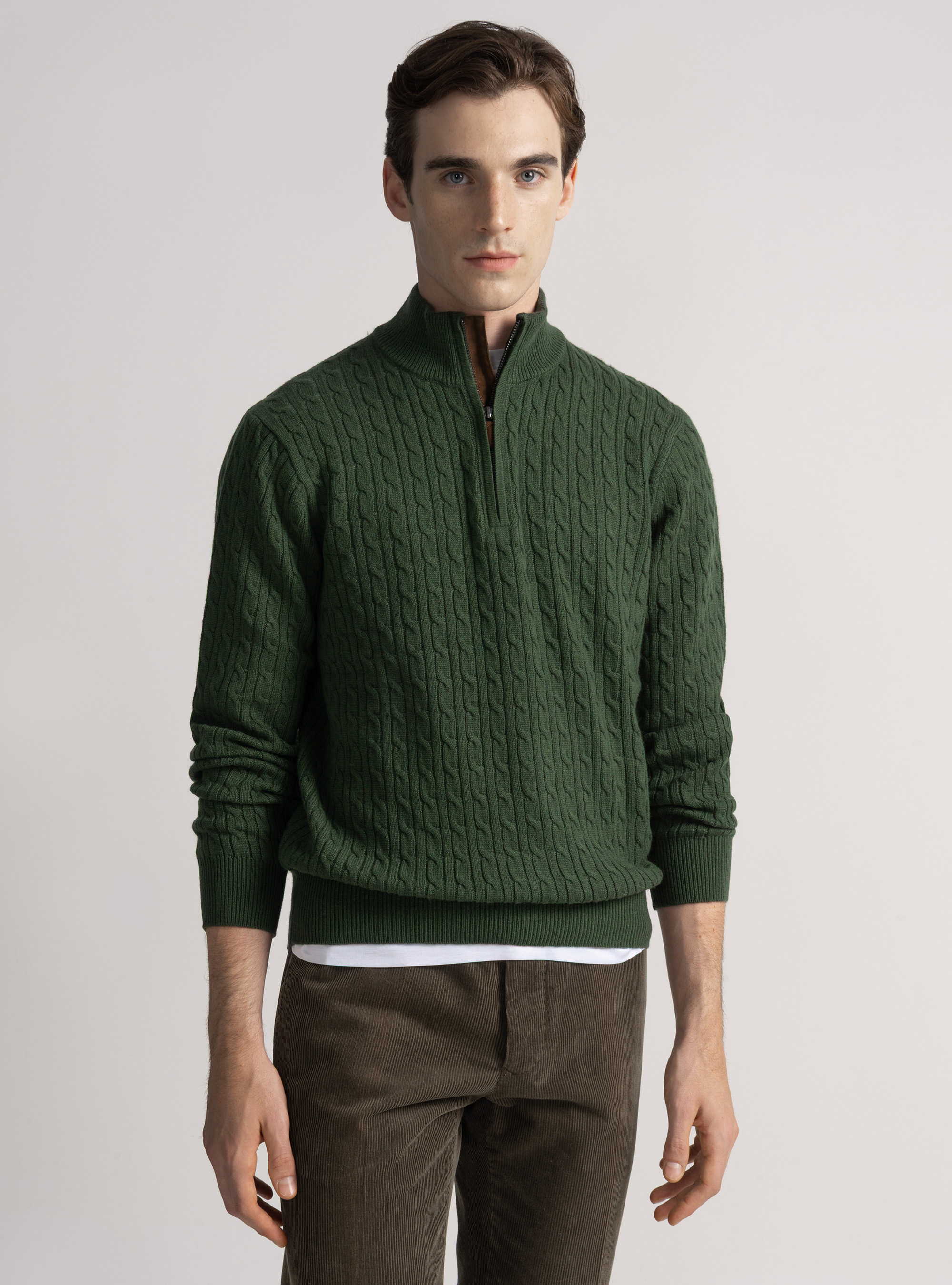 Wool-blend mock-neck sweater, MILITARE 0609C
