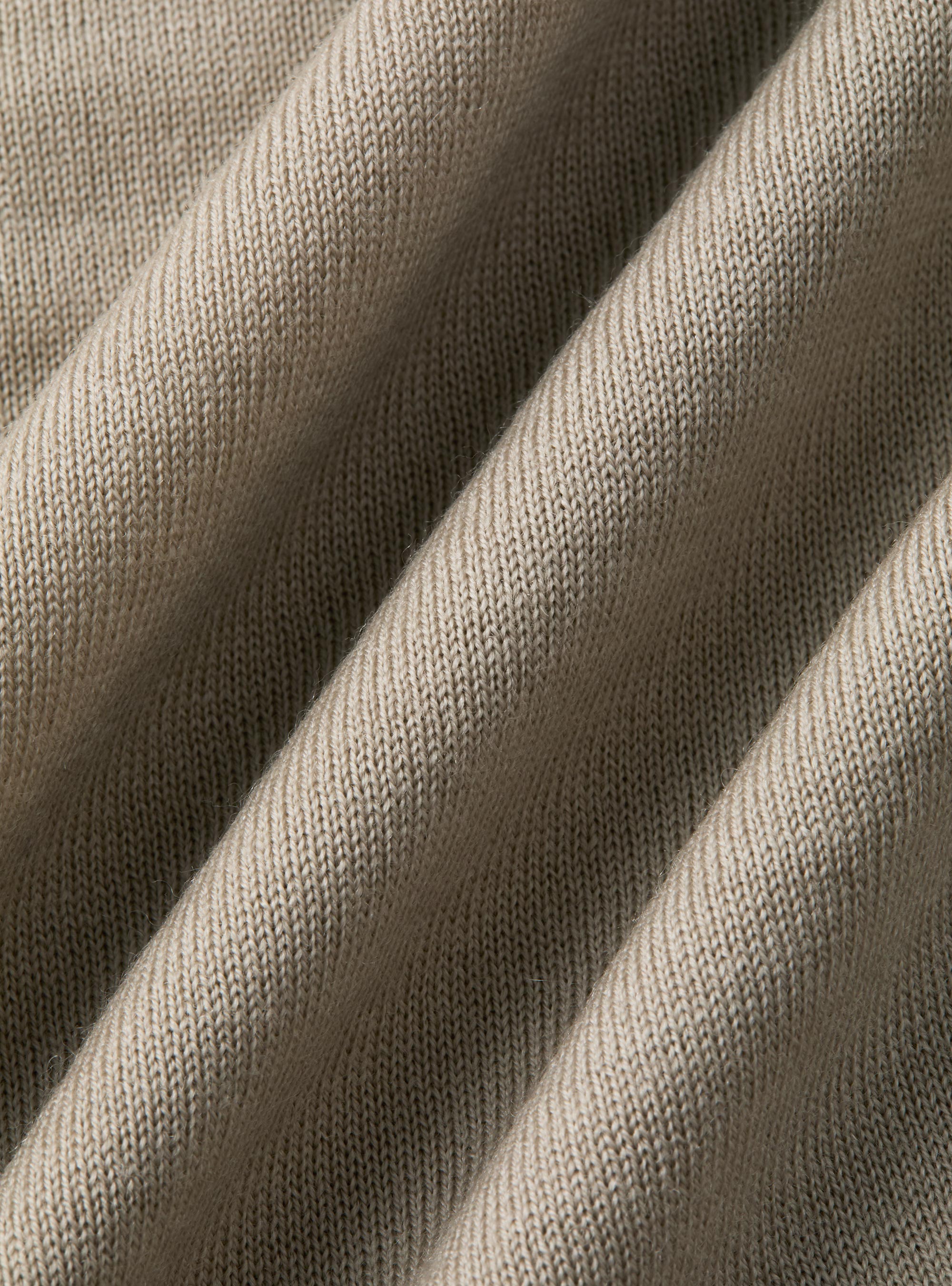 Turtleneck in pure extra-fine merino wool, SAND