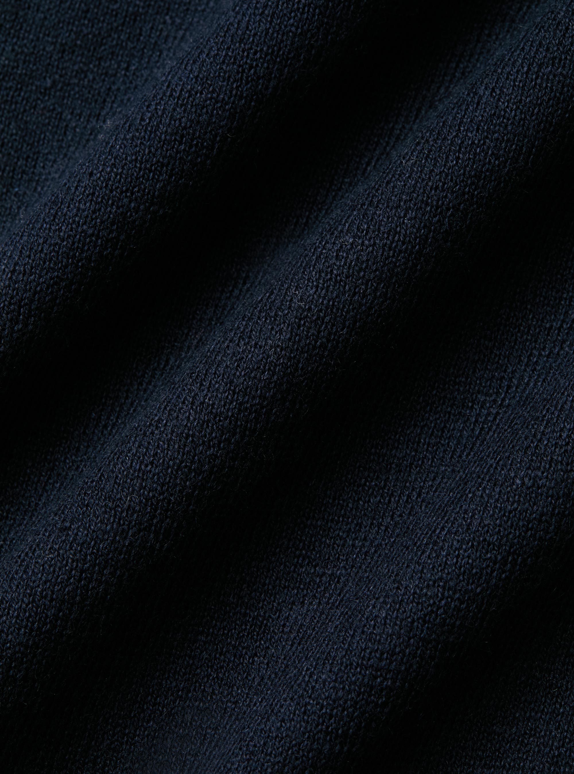 Cotton, silk and cashmere blend crewneck sweater, NAVY BLUE