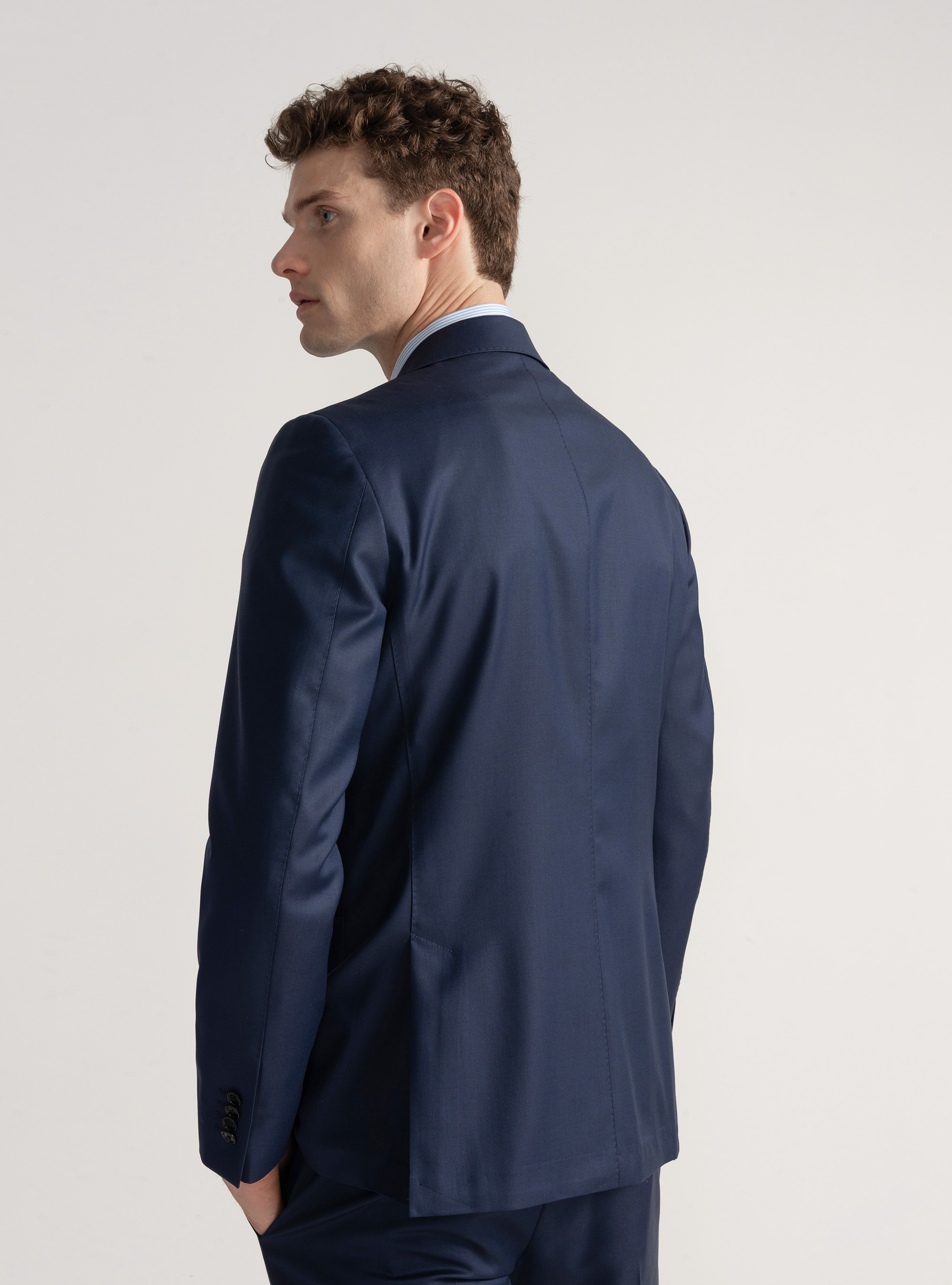 Pure wool suit blazer Vitale Barberis Canonico, BASALT