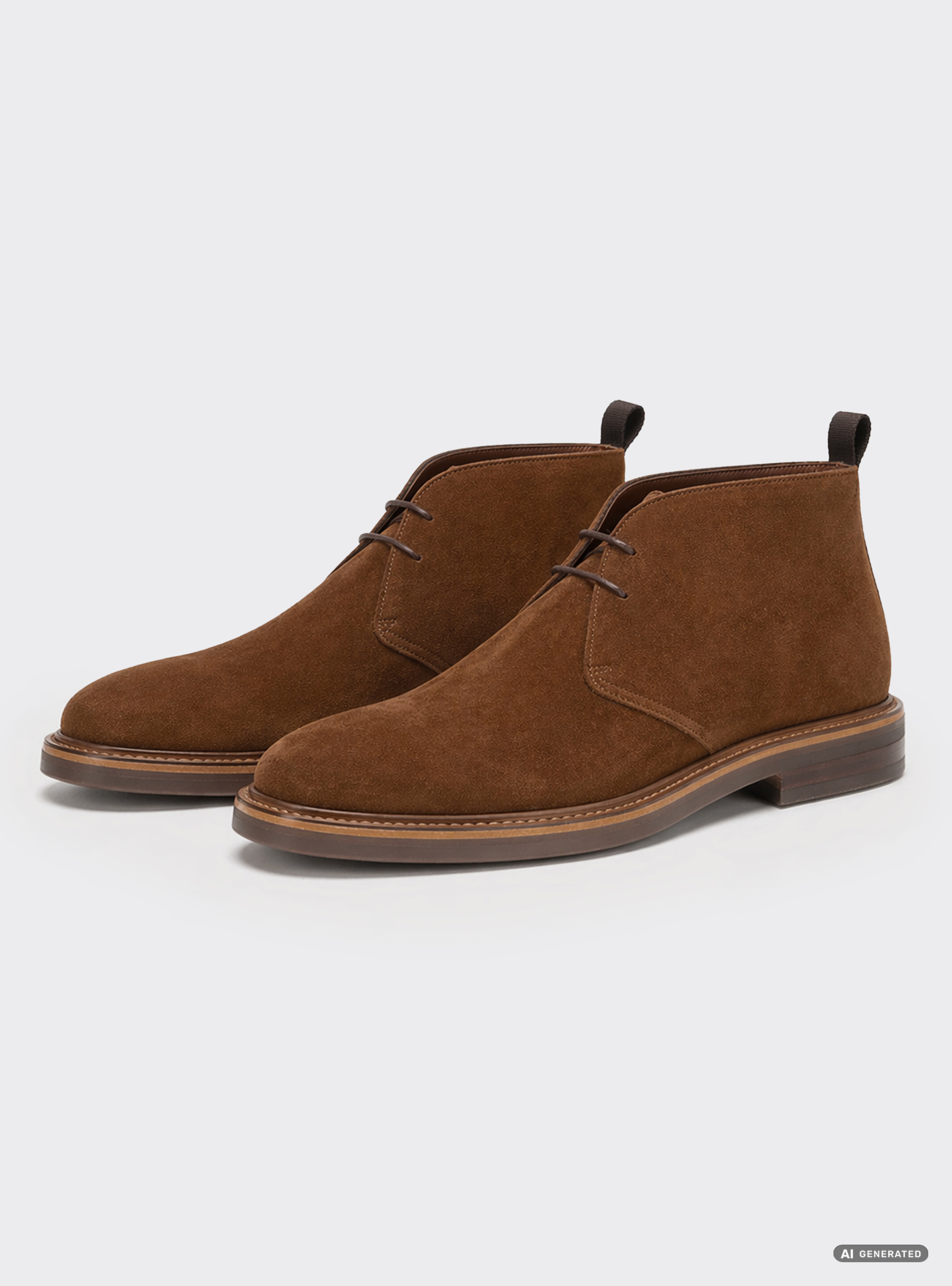 Suede Chukka boots, MULTICOLOR