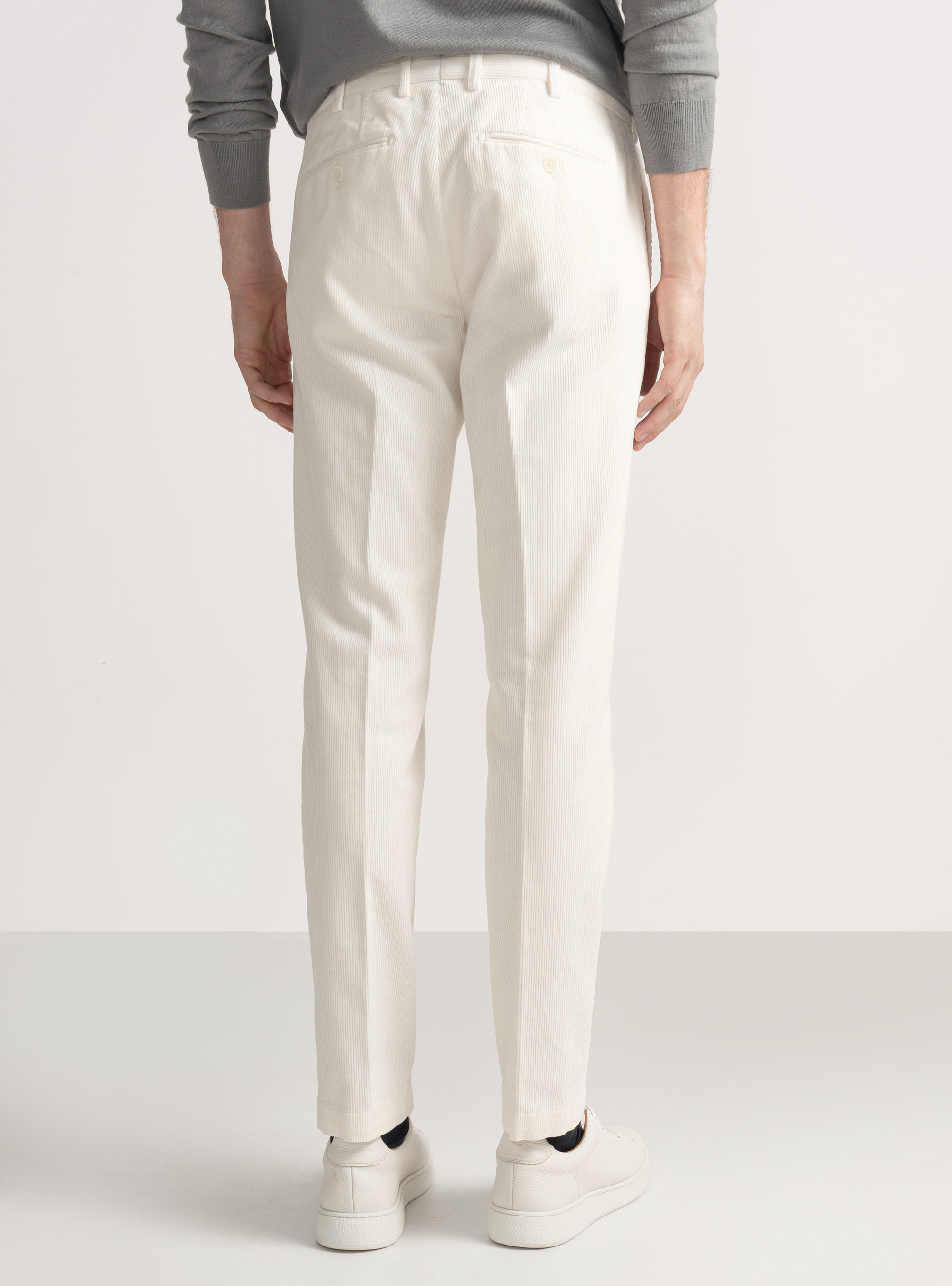Corduroy trousers, WHITE