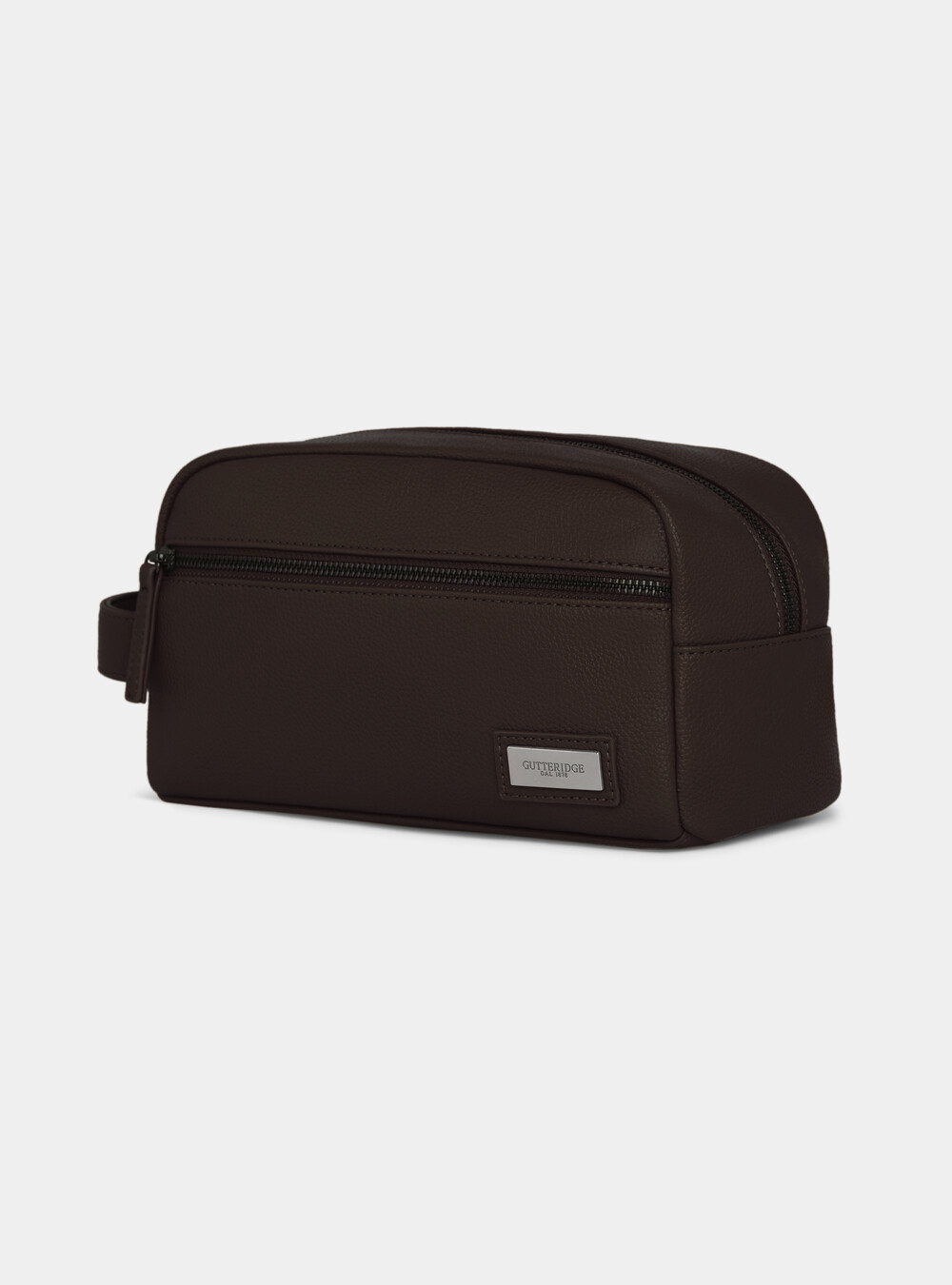 Necessaire con cerniera, MARRONE