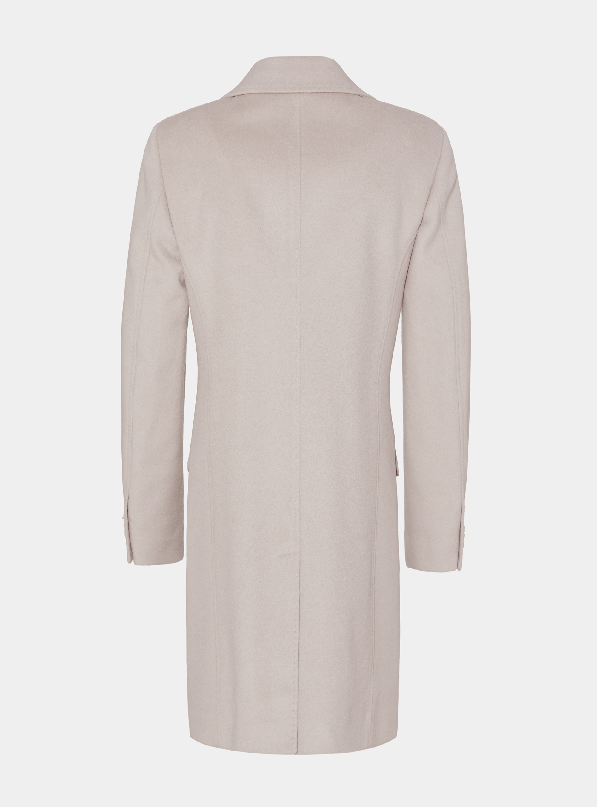 Wool and cashmere coat, ECRU 0536C