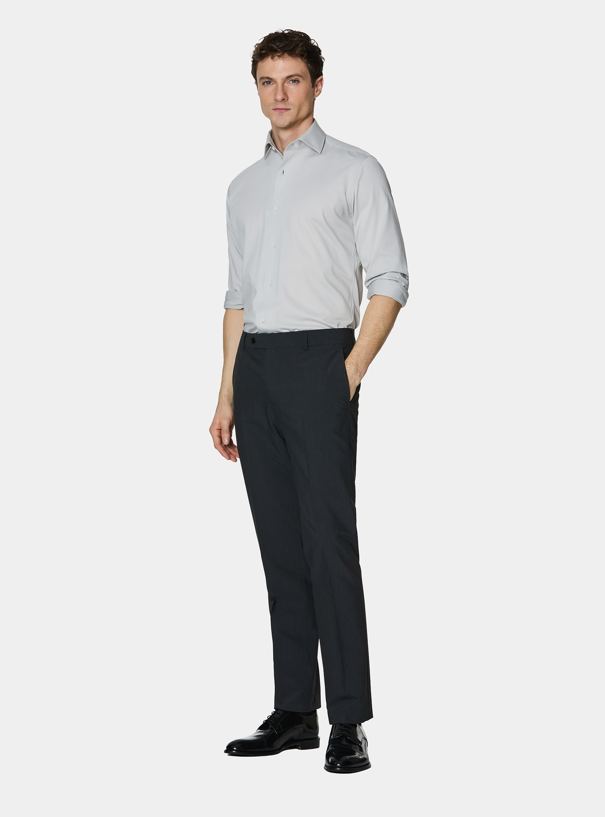 Camicia GT01 in jersey di misto cotone, PERLA 0178C