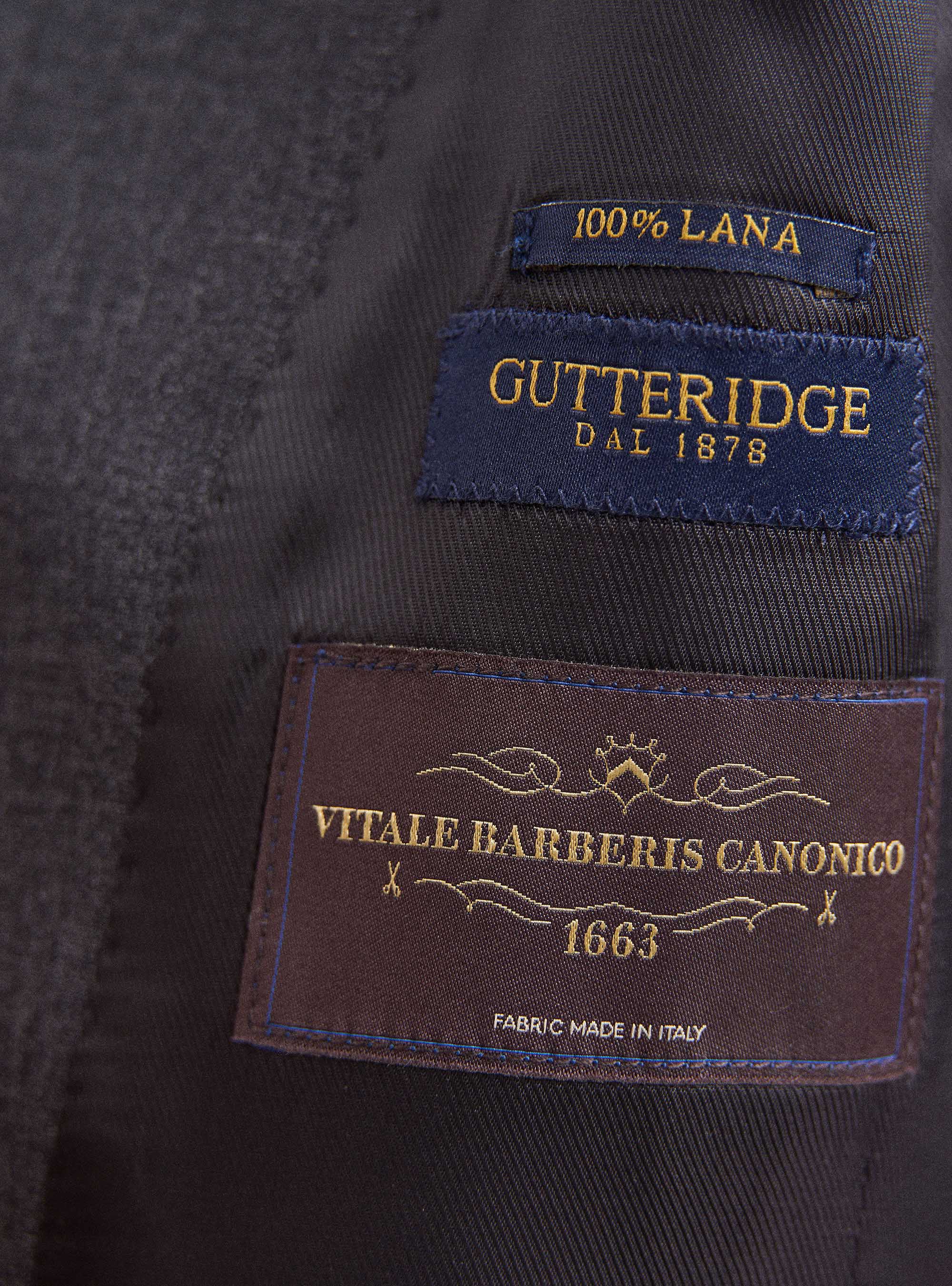 Weste aus reiner Wolle Vitale Barberis Canonico, ASFALTO 0115C