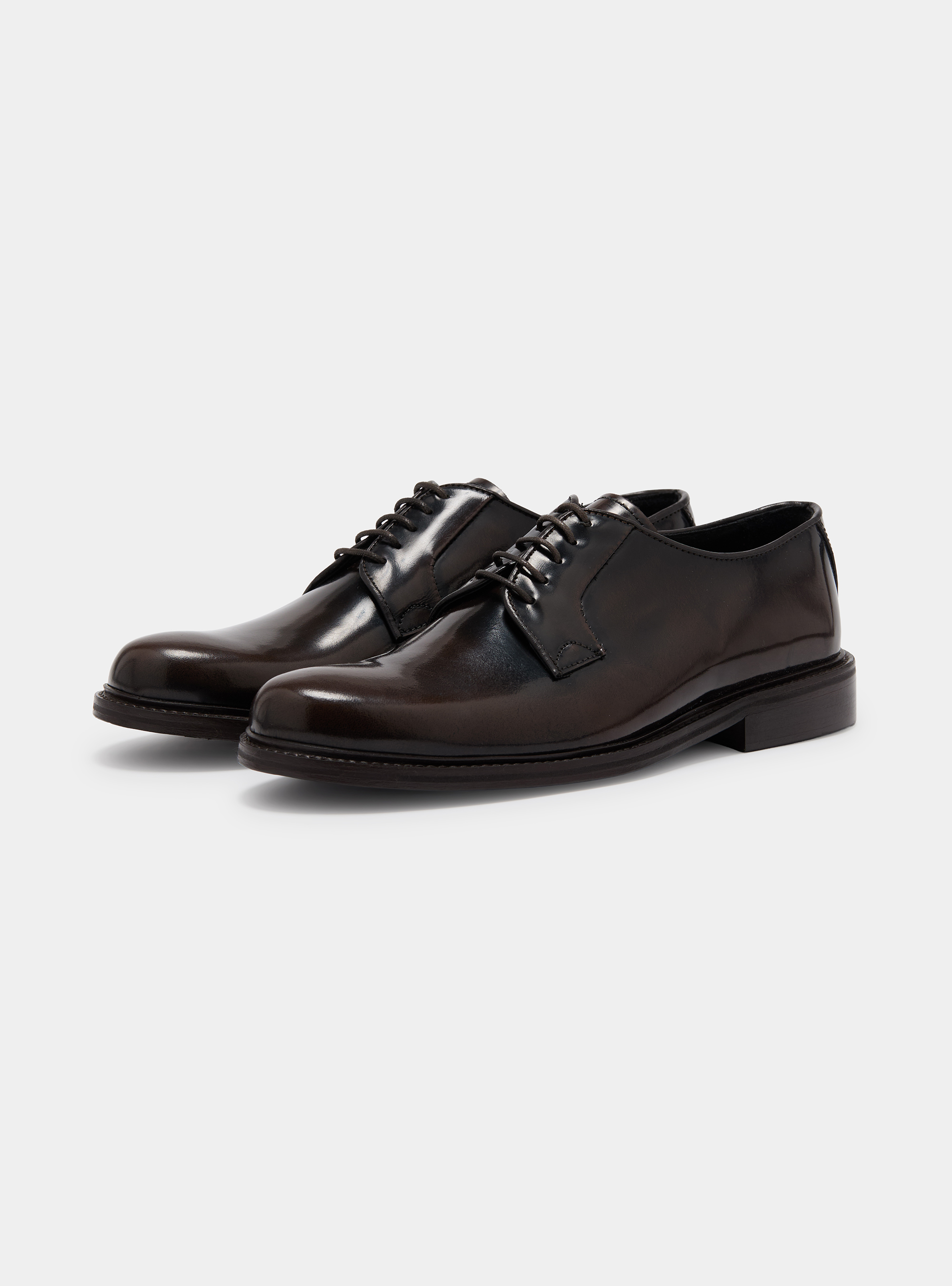Derby in pelle abrasivata, BROWN