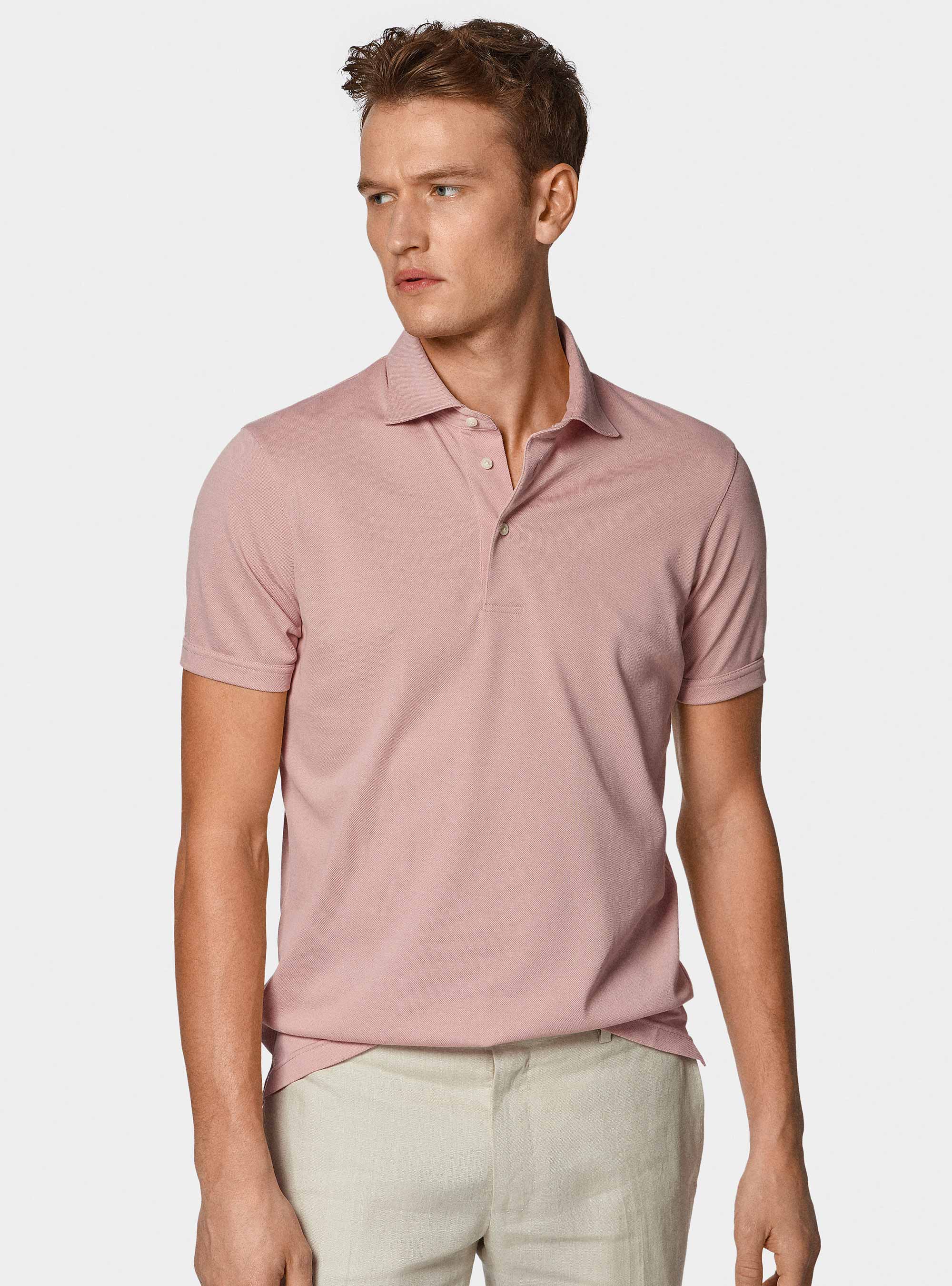 Polo en piqu&eacute; extensible GT01, 0441C ROSA SCURO