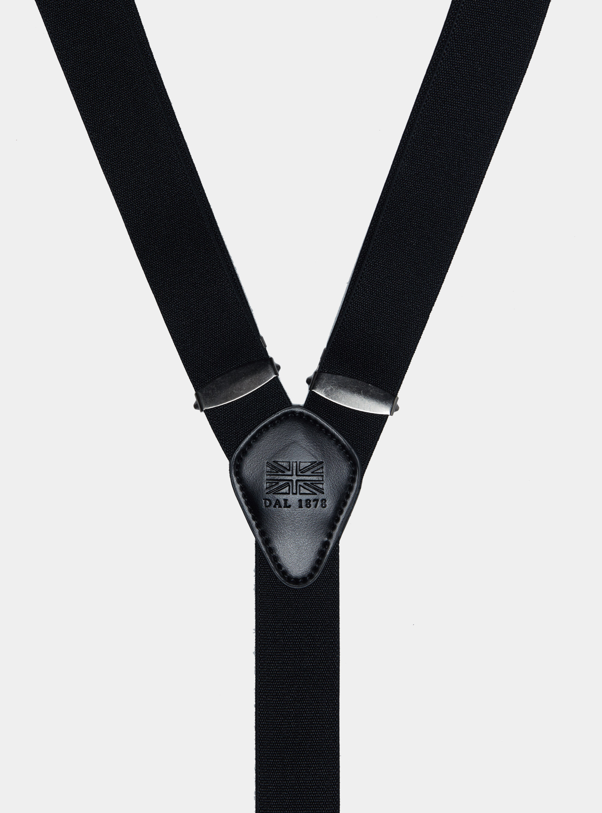 Solid color braces, BLACK