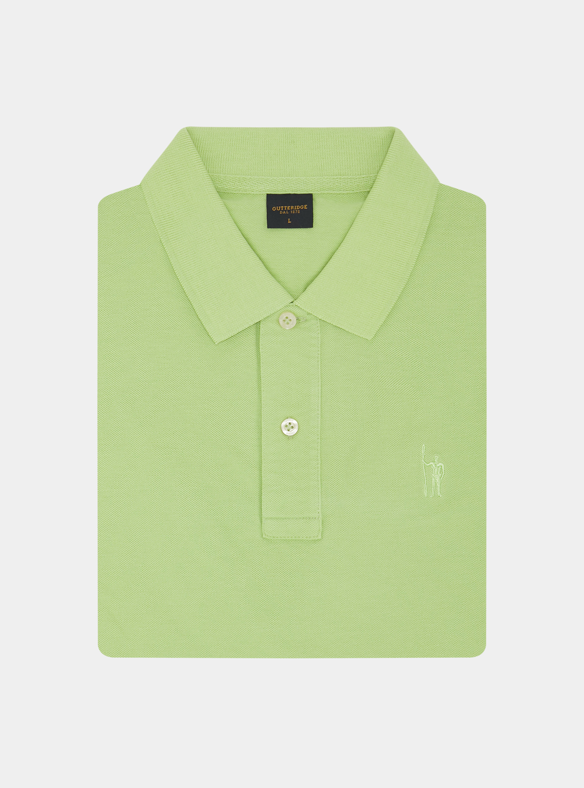 Polo classique en piqu&eacute;, 0620C VERDE CHIARO